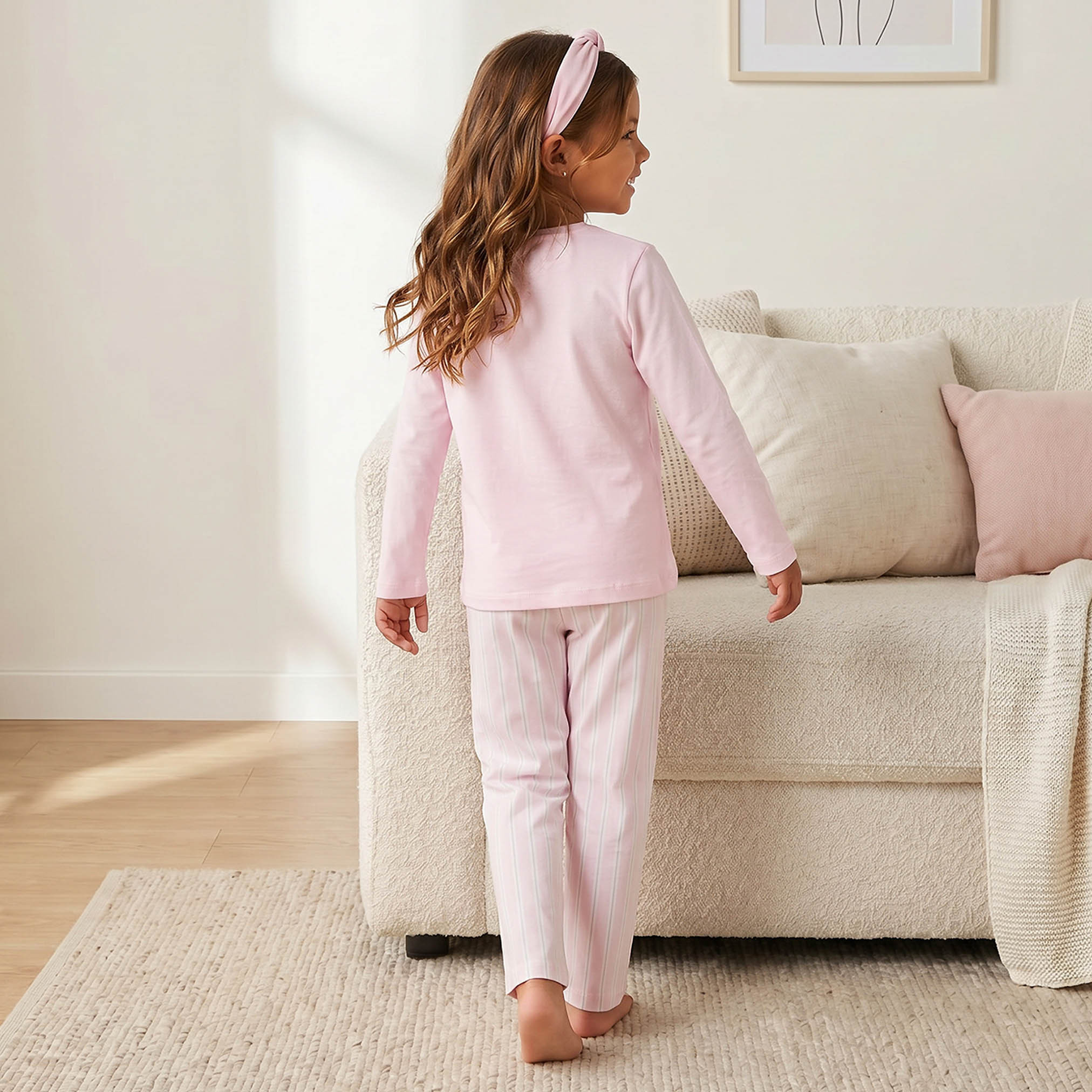 طقم بيجاما قطن بياقة ضيقة وأكمام طويلة وطبعات من ديزني-baby-girls-clothing-nightwear-pyjamasets-image-6