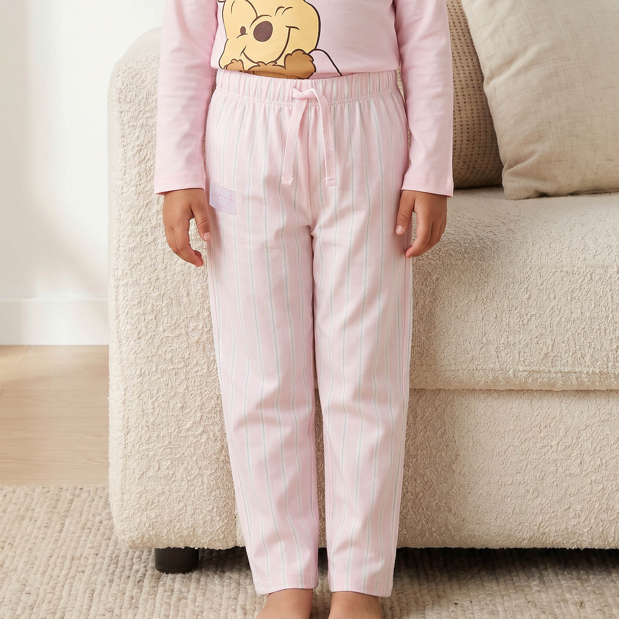 طقم بيجاما قطن بياقة ضيقة وأكمام طويلة وطبعات من ديزني-baby-girls-clothing-nightwear-pyjamasets-image-5