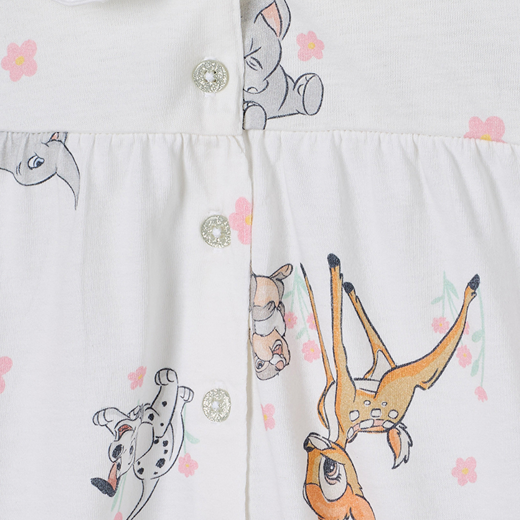 Disney Cotton Peter Pan Collar Long Sleeves Pyjama Set with Dumbo Print-girls-clothing-nightwear-image-6
