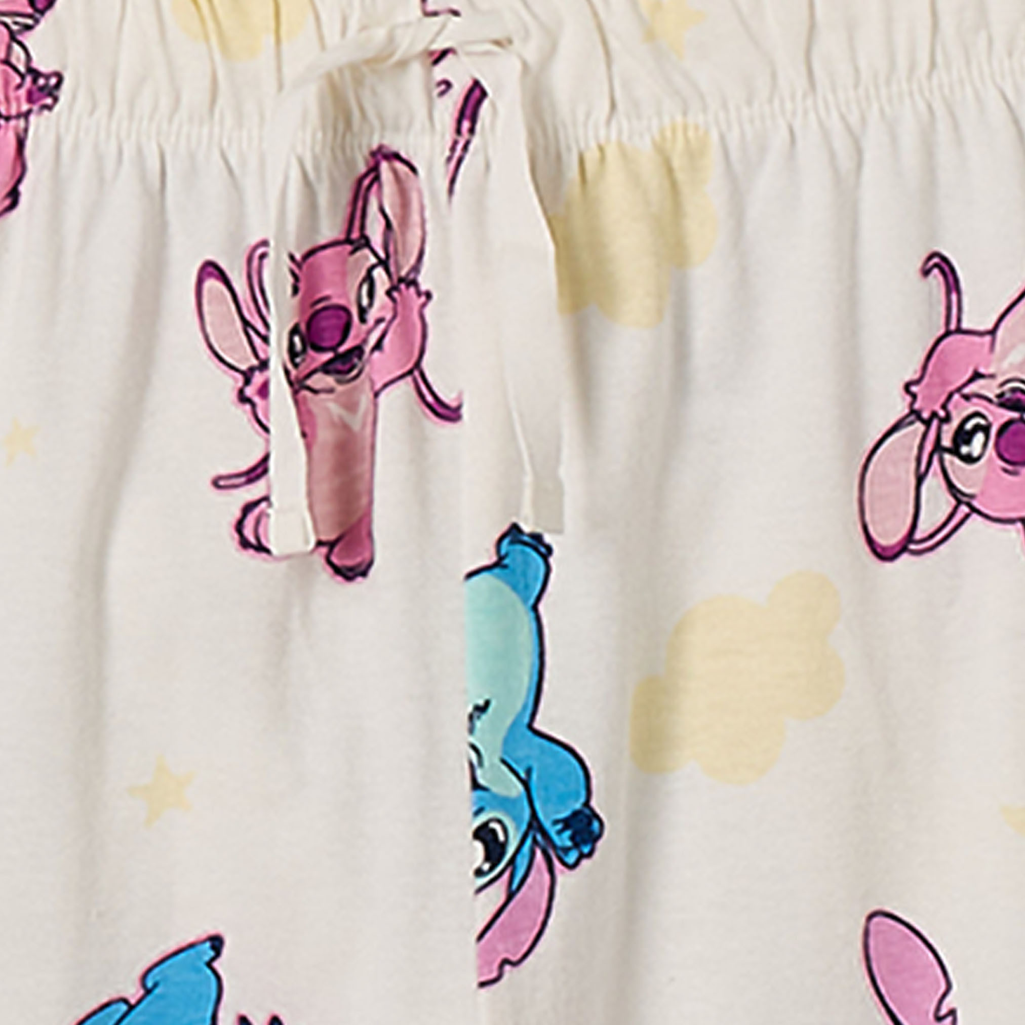 Pack of 2 Disney Cotton Crew Neck Long Sleeves Pyjama Set with Stitch and Angel Print-girls-clothing-nightwear-image-8