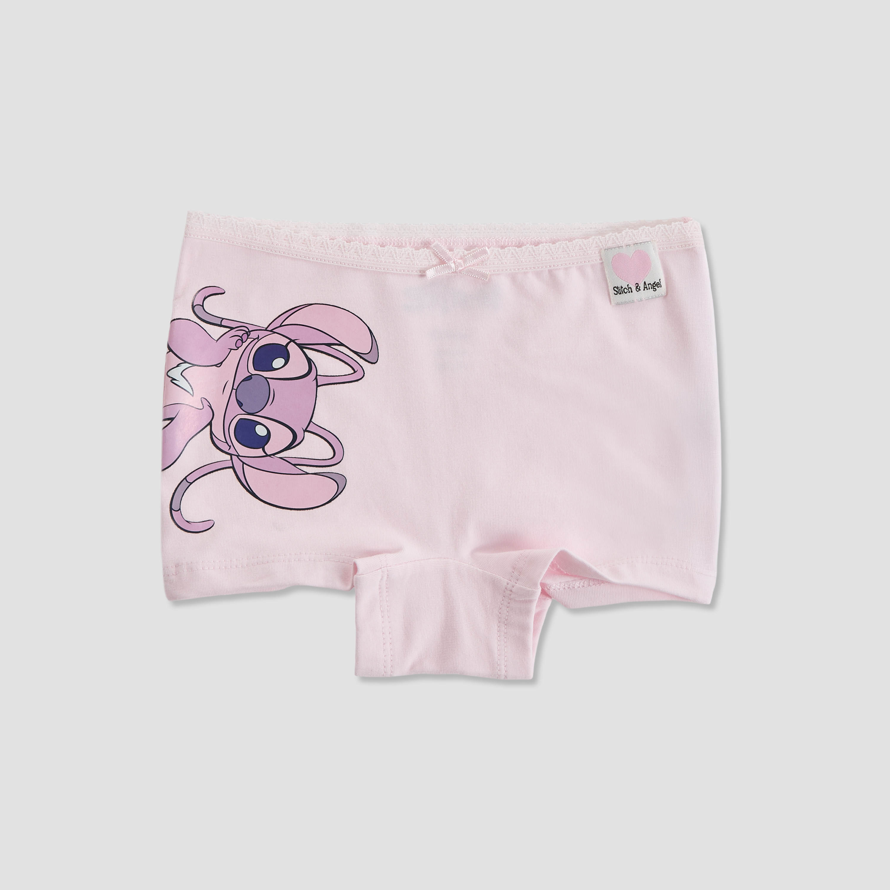 Pack of 3 Disney Boyshorts with Stitch and Angel Print-girls-clothing-innerwear-panties-image-4
