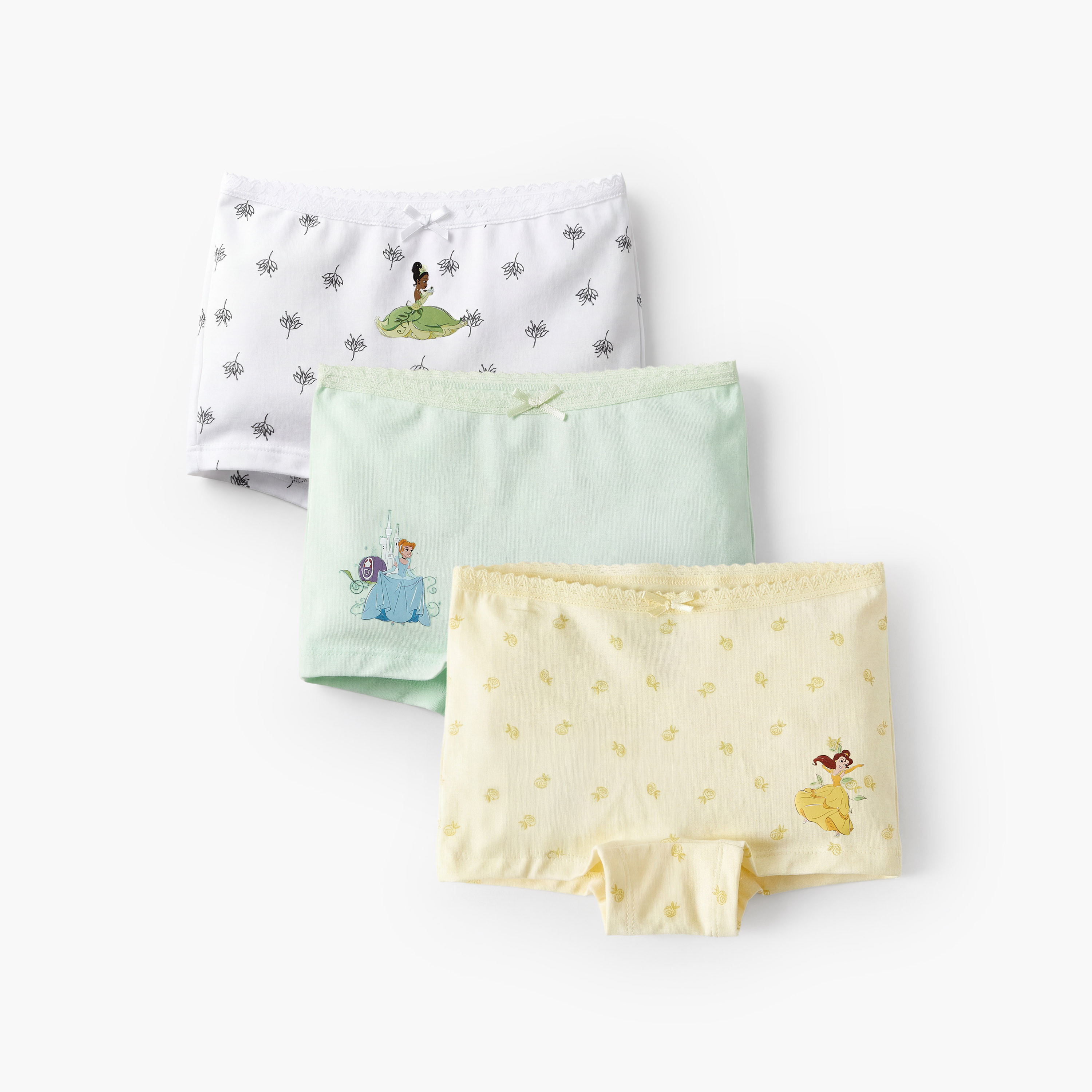 Pack of 3 Disney Boxer Briefs with Princess Print-baby-girls-clothing-innerwear-image-1
