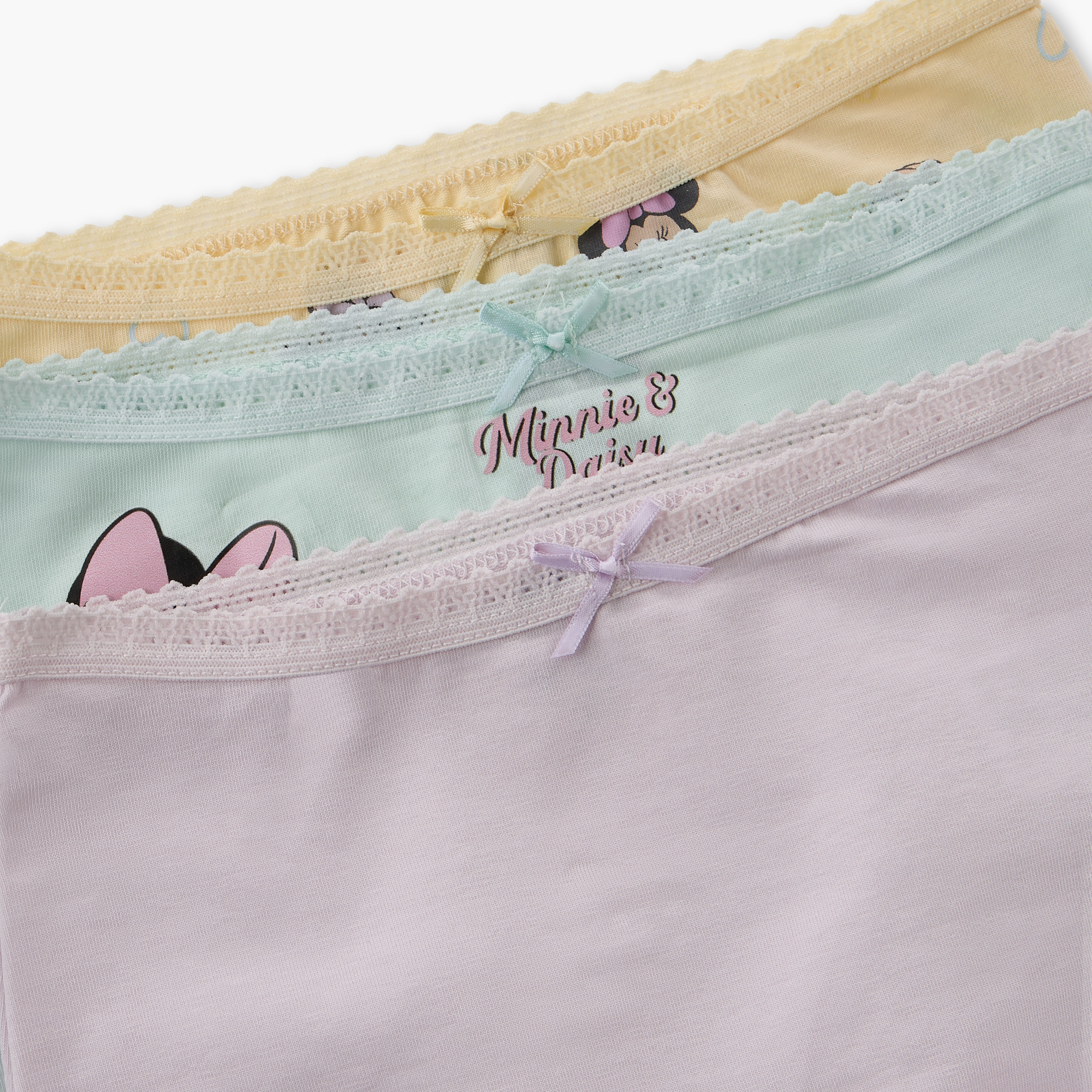 طقم سراويل داخلية قطنية من 3 قطع بطبعات ديزي داك وميني ماوس من ديزني-girls-clothing-innerwear-panties-image-5