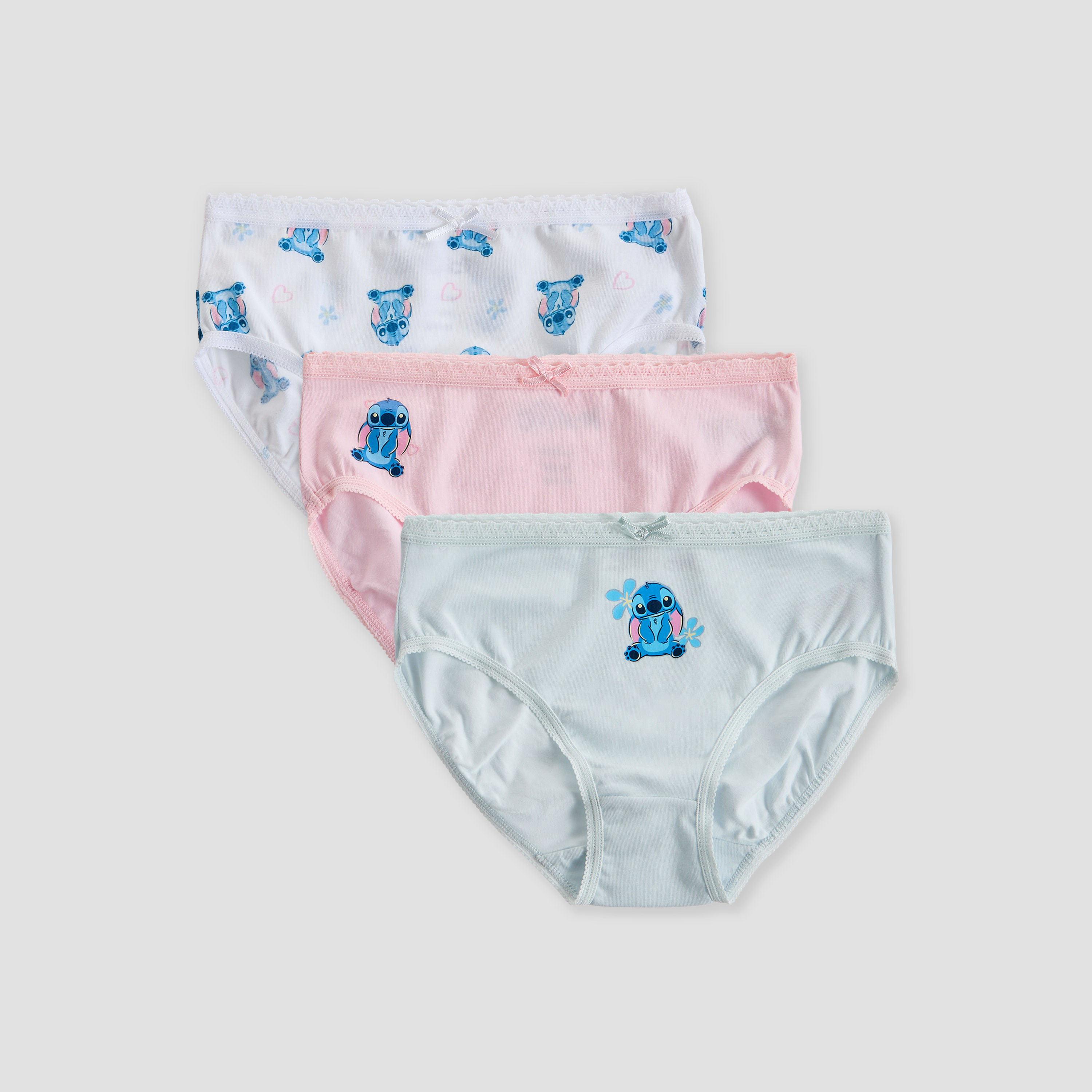 Pack of 3 Disney Briefs with Stitch Print-baby-girls-clothing-innerwear-image-1