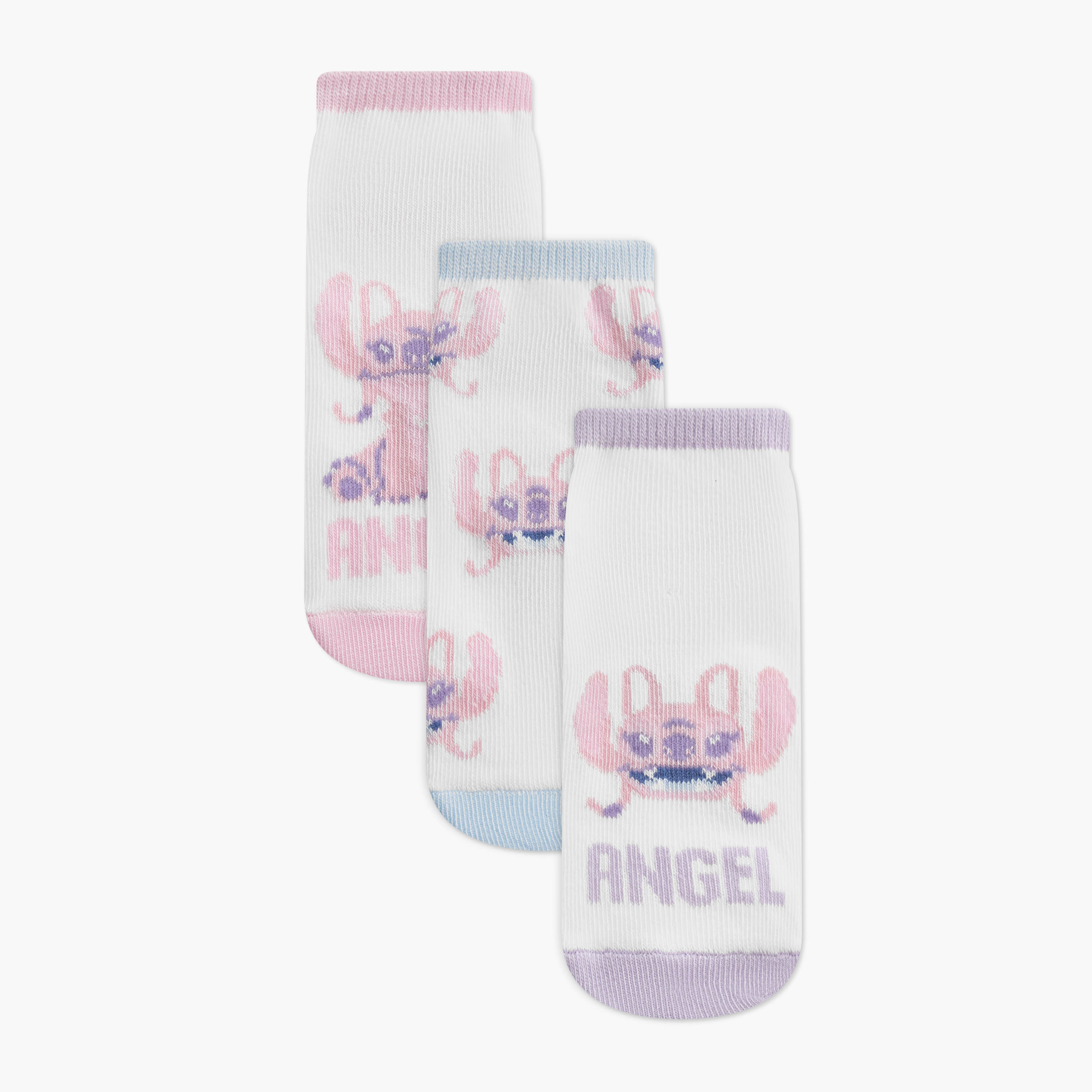 Pack of 3 Disney Girls Socks Angel Print-girls-accessories-socks-image-1