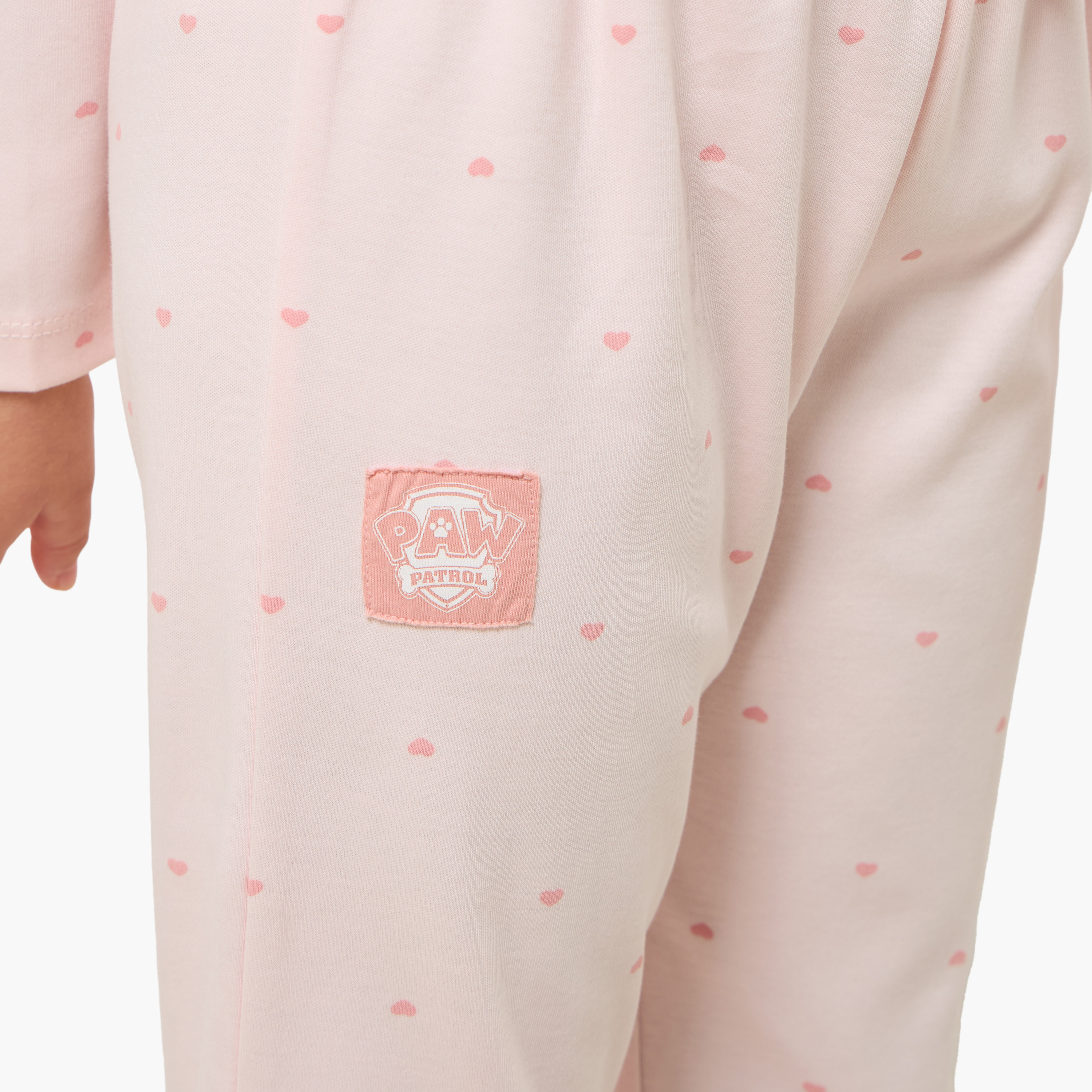 Cotton Collared Long Sleeves Pyjama Set with PAW Patrol Print-baby-girls-clothing-nightwear-pyjamasets-image-7