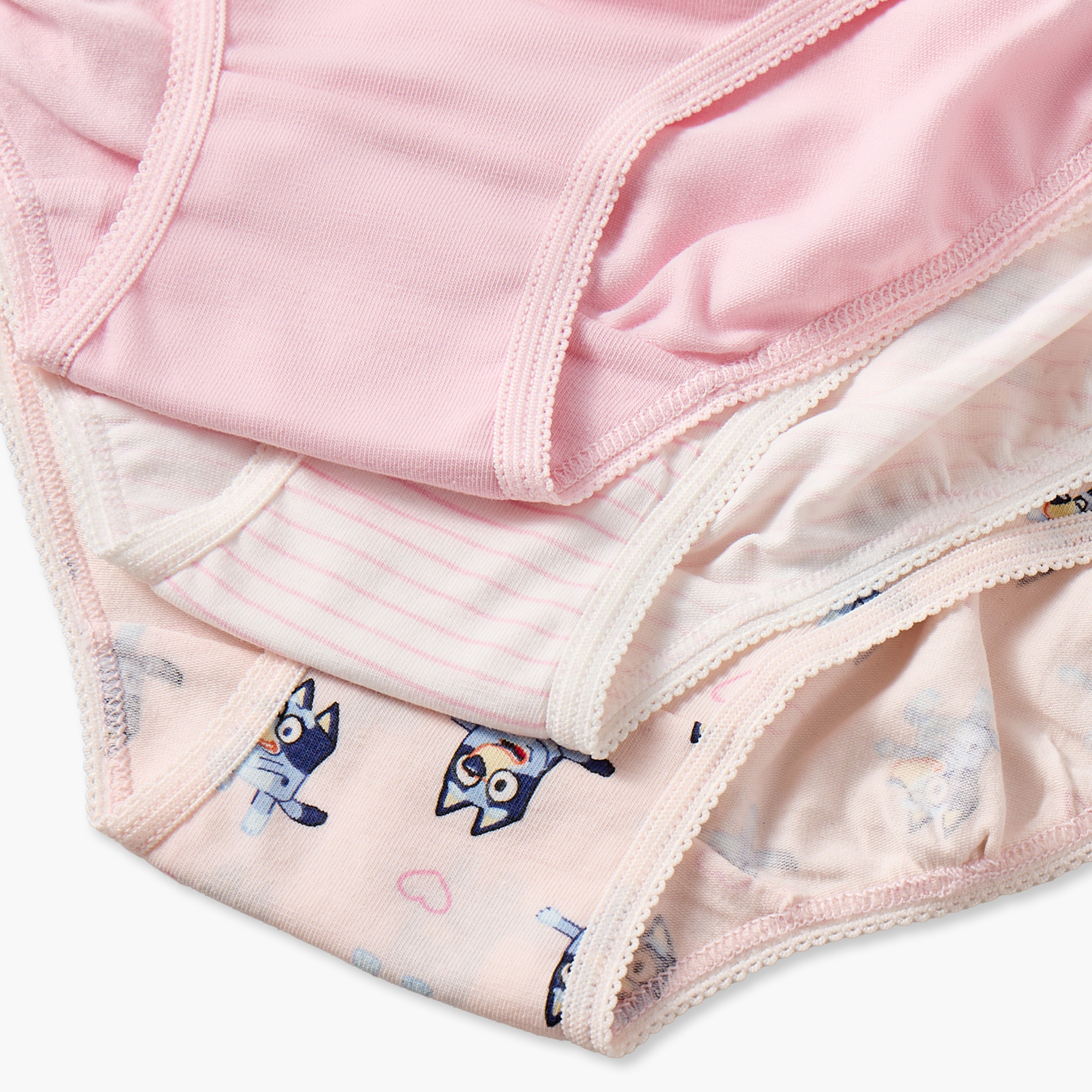 Pack of 3 Bluey Panties with Lace Trim-girls-clothing-innerwear-panties-image-6