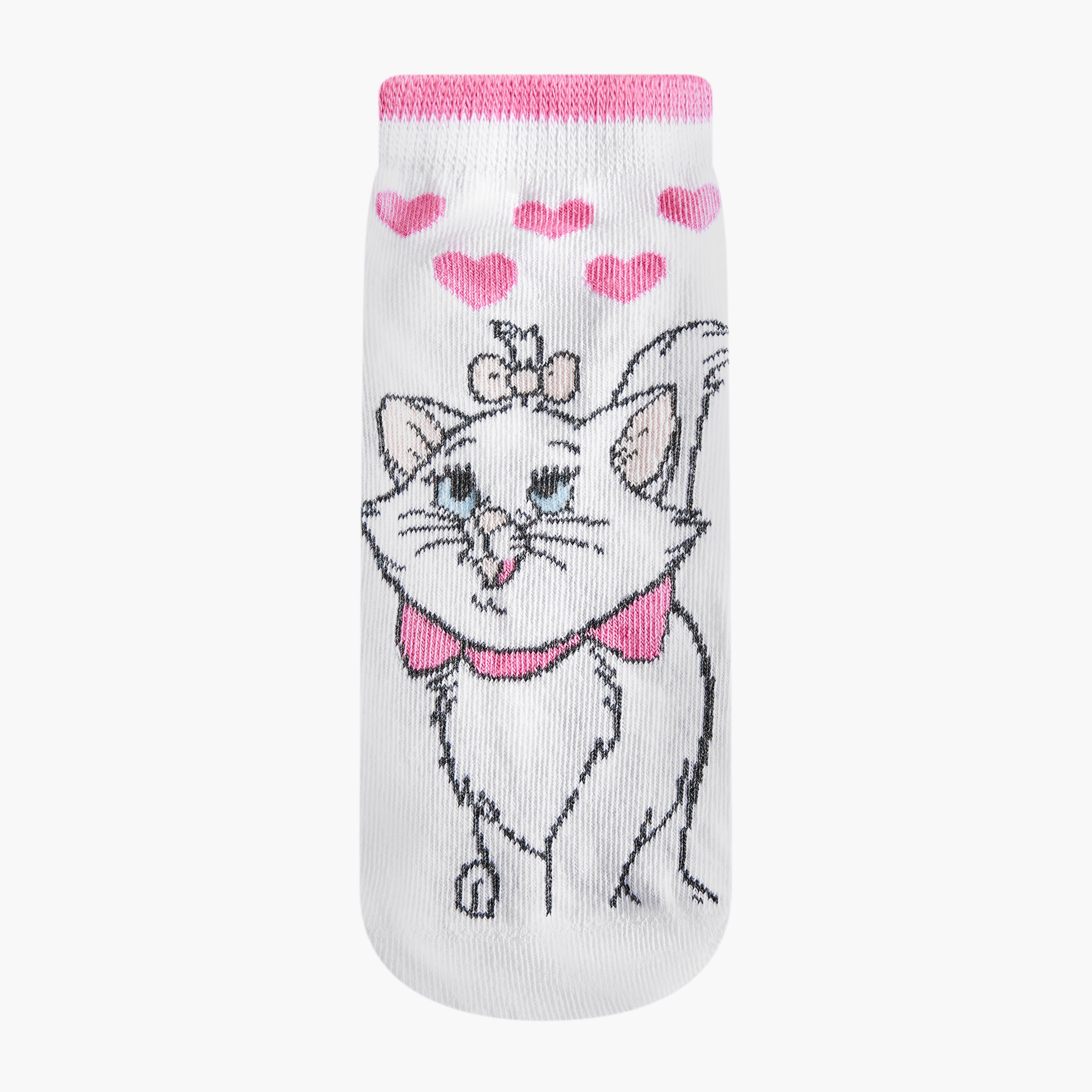 Pack of 5 Disney Baby Girls Socks Marie Print-girls-accessories-socks-image-2