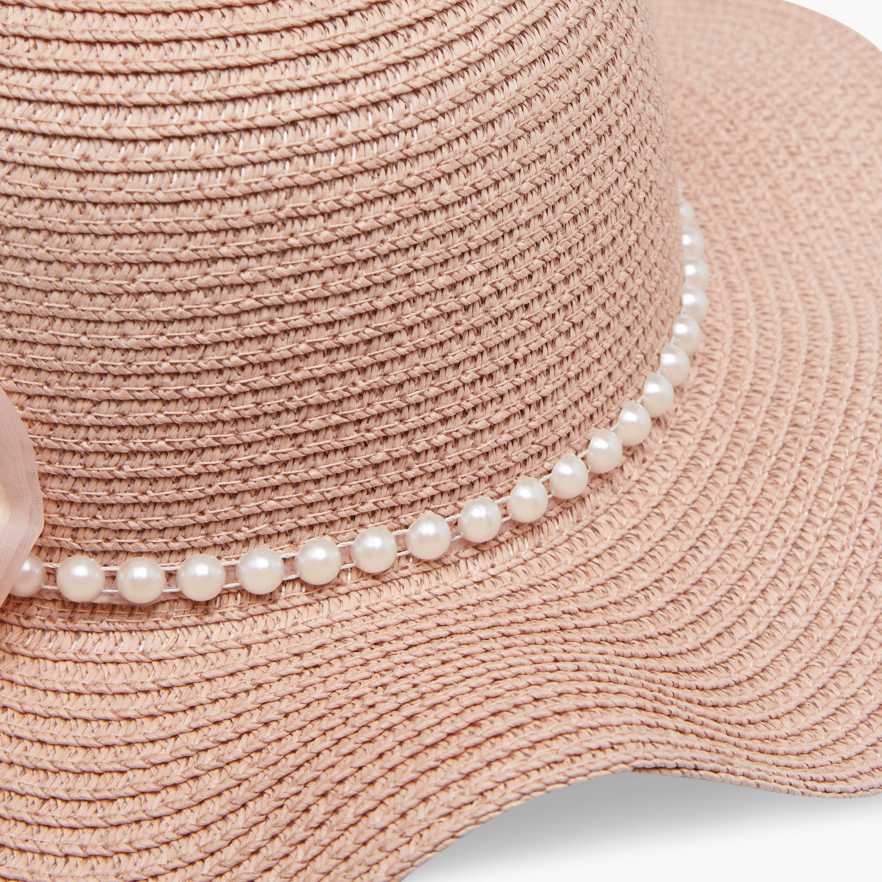قبعة بفيونكة مع شنطة من جونيورز-girls-accessories-caps-image-1