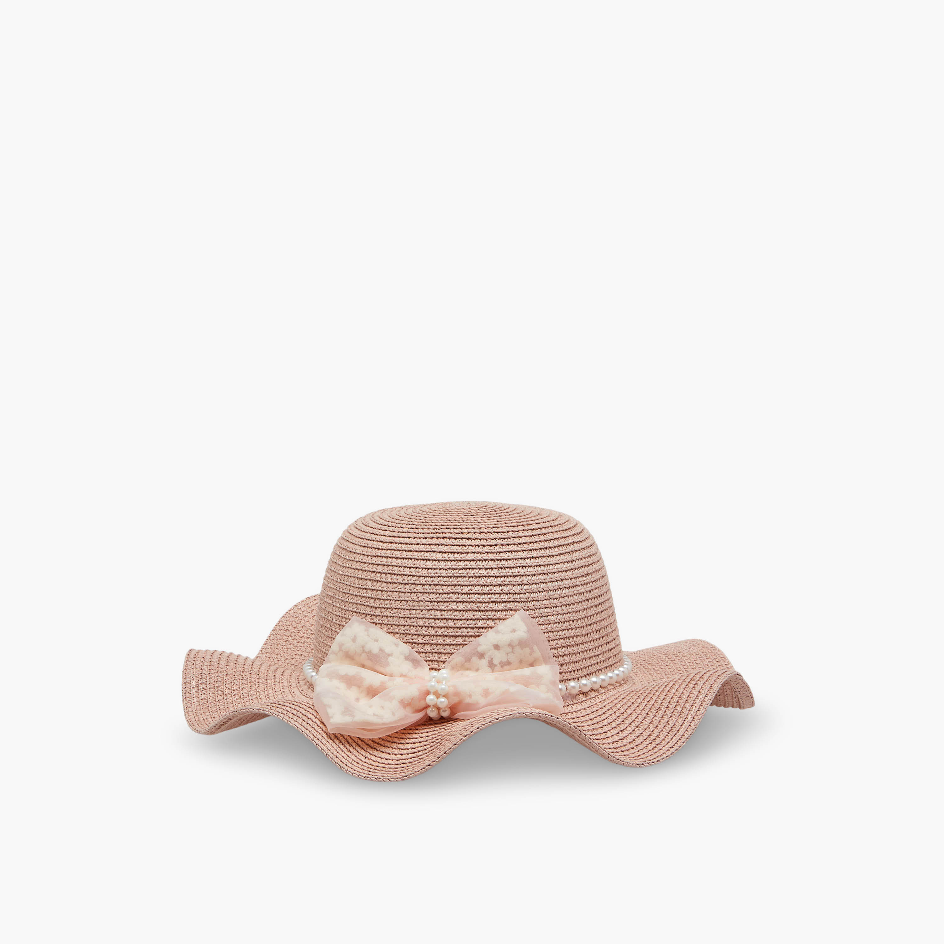 قبعة بفيونكة مع شنطة من جونيورز-girls-accessories-caps-image-9