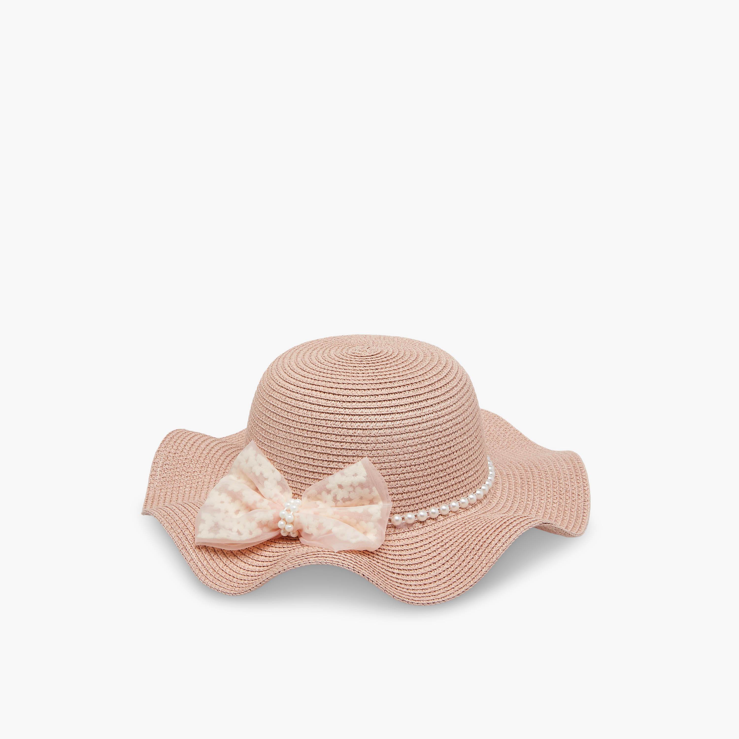 قبعة بفيونكة مع شنطة من جونيورز-girls-accessories-caps-image-8
