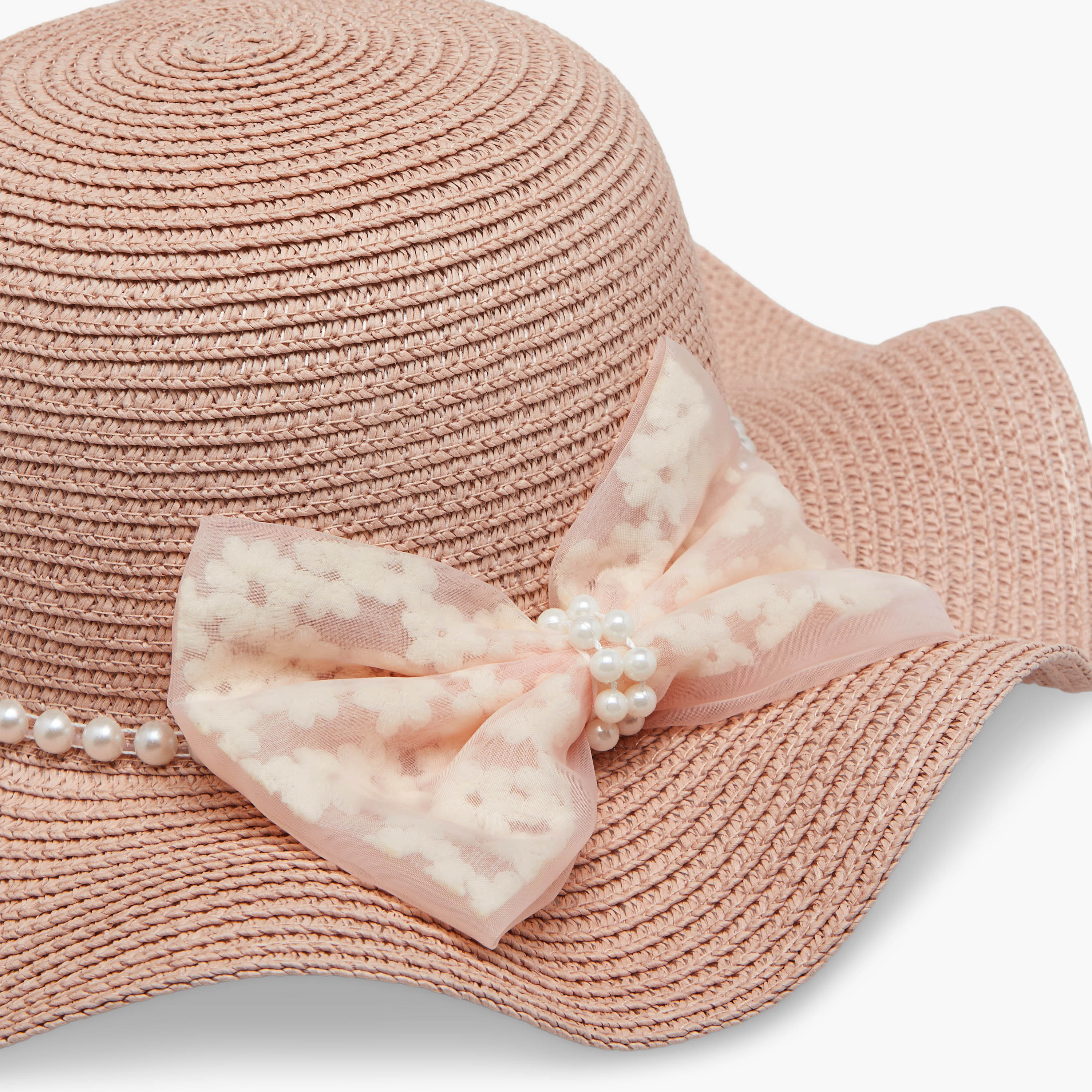 قبعة بفيونكة مع شنطة من جونيورز-girls-accessories-caps-image-2