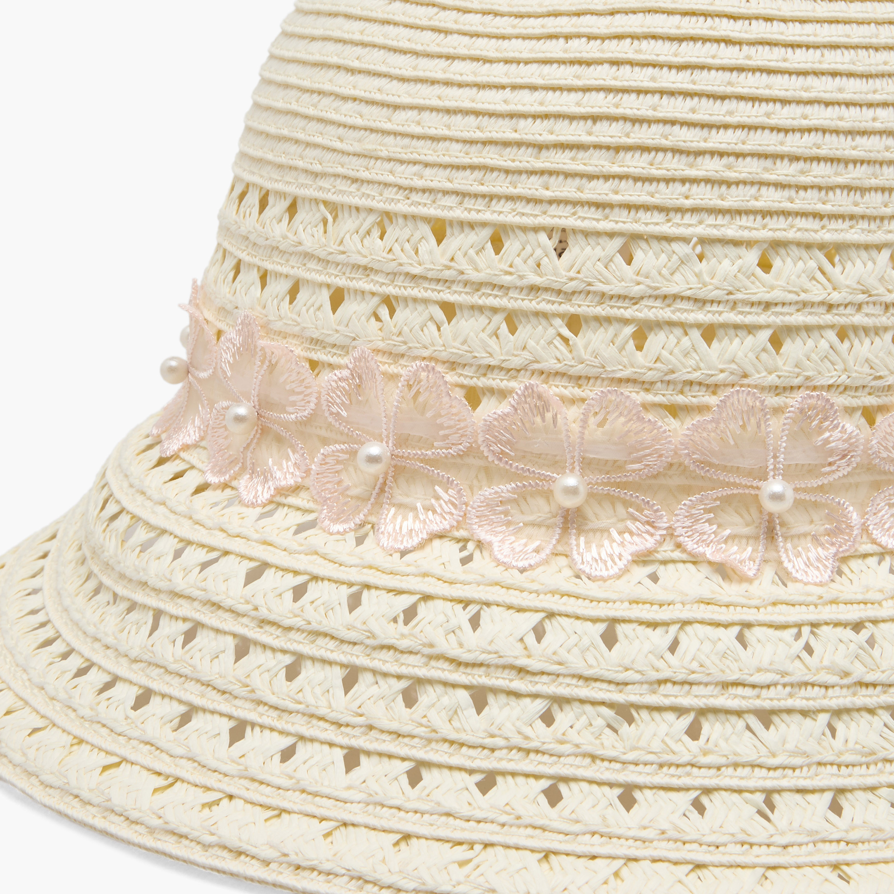 قبعة بزينة أزهار من جونيورز-girls-accessories-caps-image-2