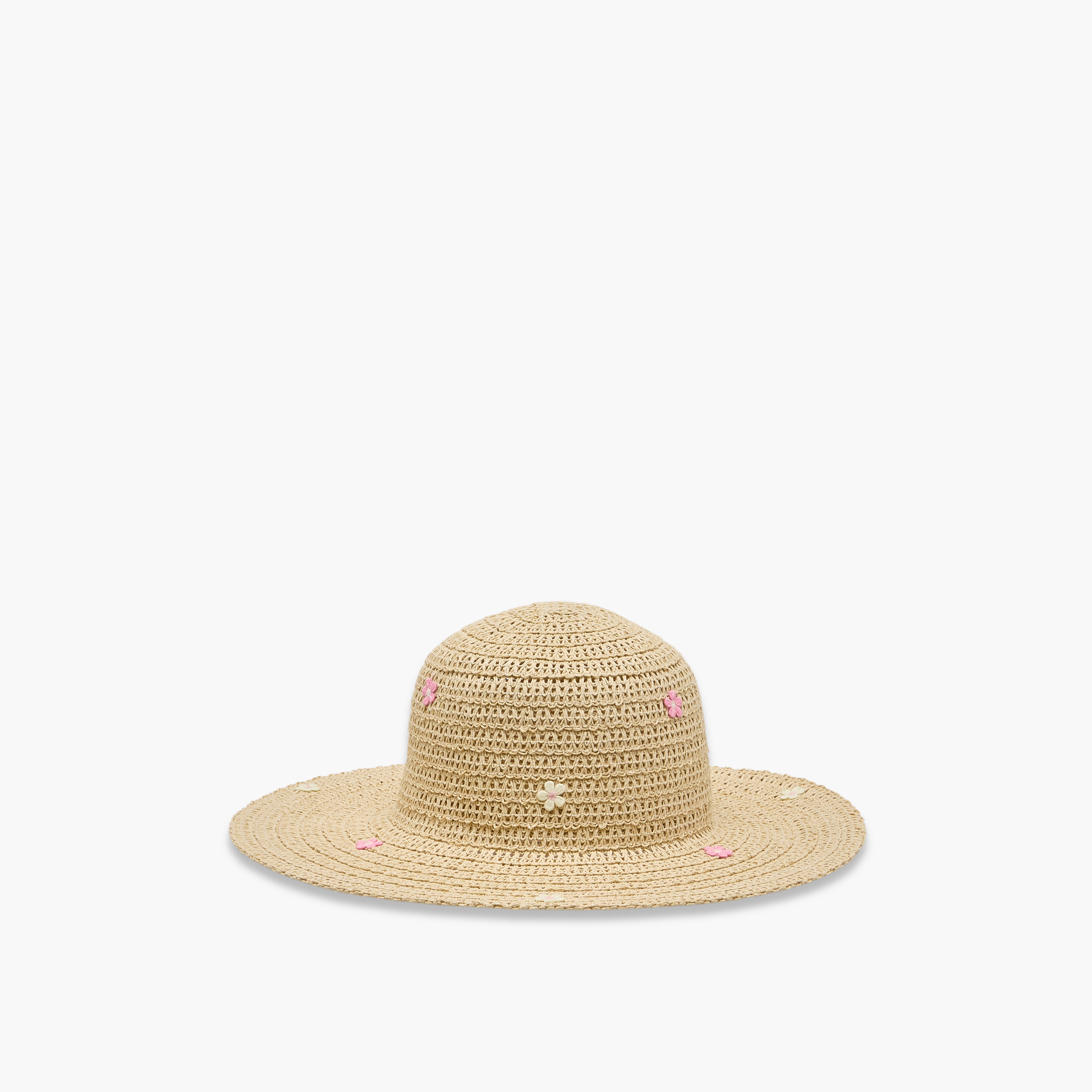 قبعة بتزيينات زهرية من جونيورز-baby-girls-accessories-caps-image-7
