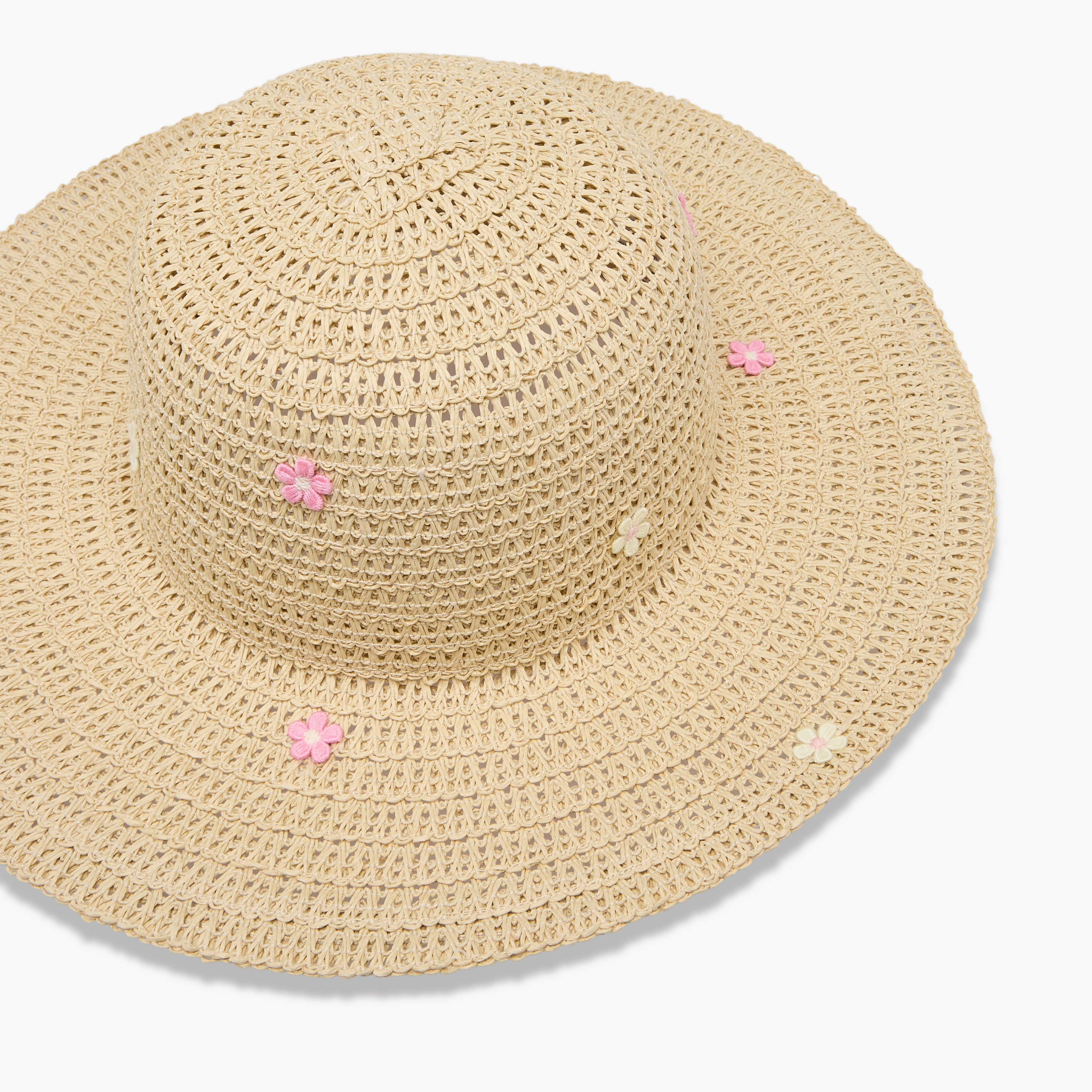 قبعة بتزيينات زهرية من جونيورز-baby-girls-accessories-caps-image-4