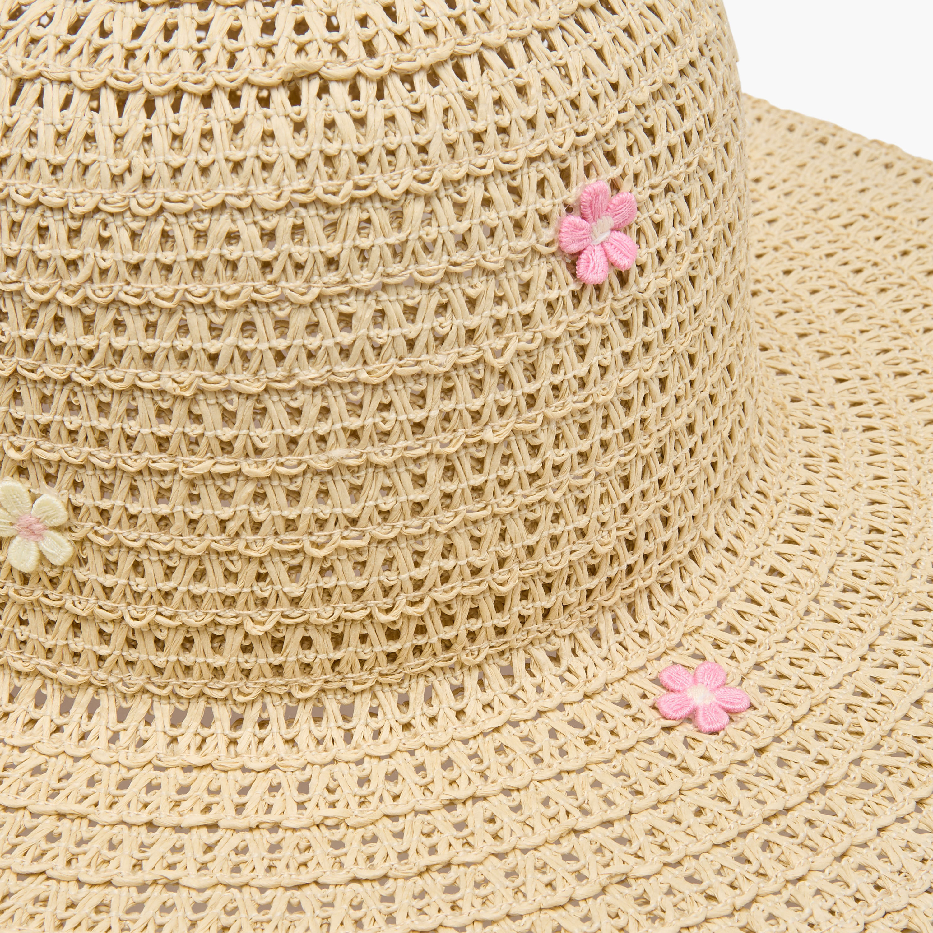 قبعة بتزيينات زهرية من جونيورز-baby-girls-accessories-caps-image-2