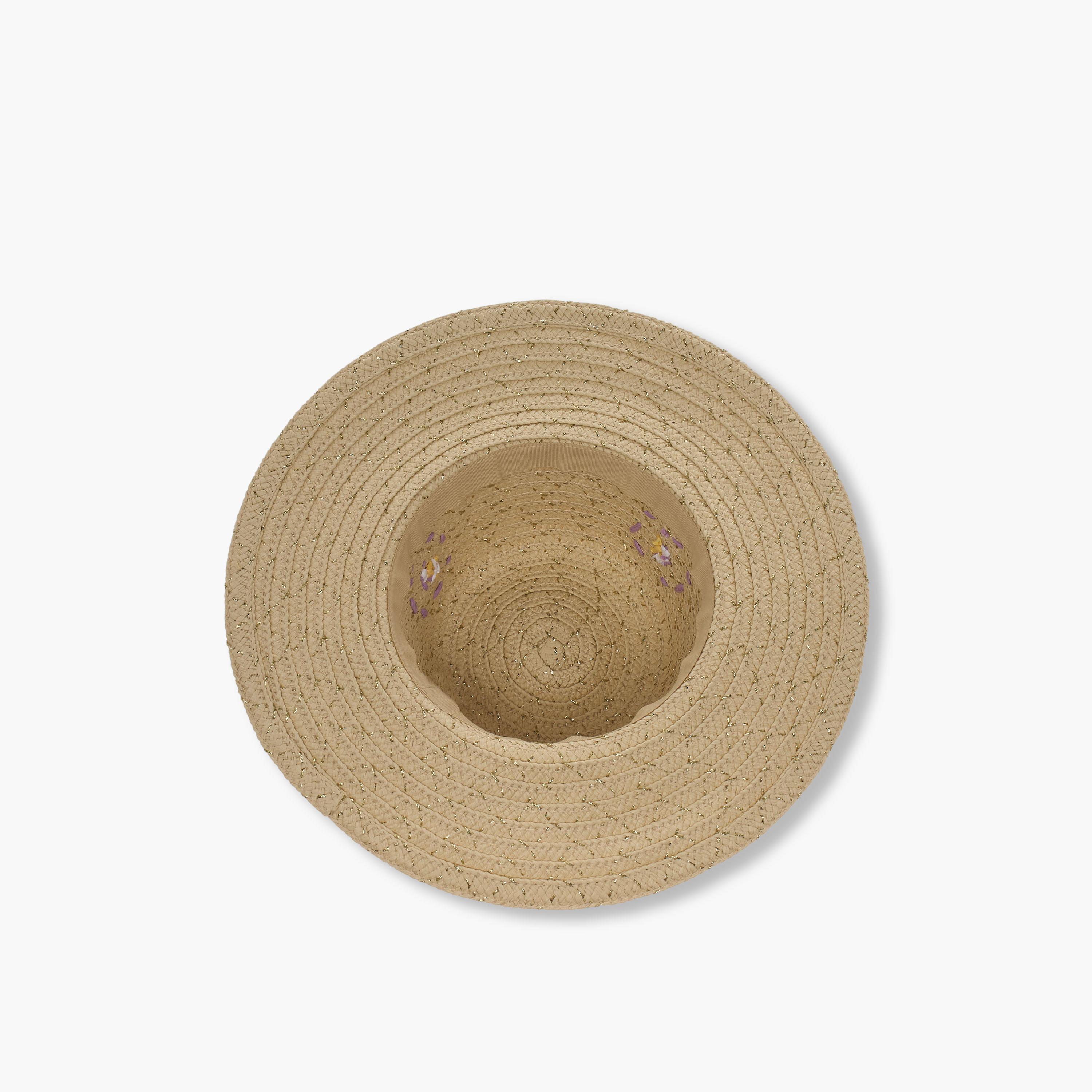 قبعة مزينة بتفاصيل زهور من جونيورز-girls-accessories-caps-image-1