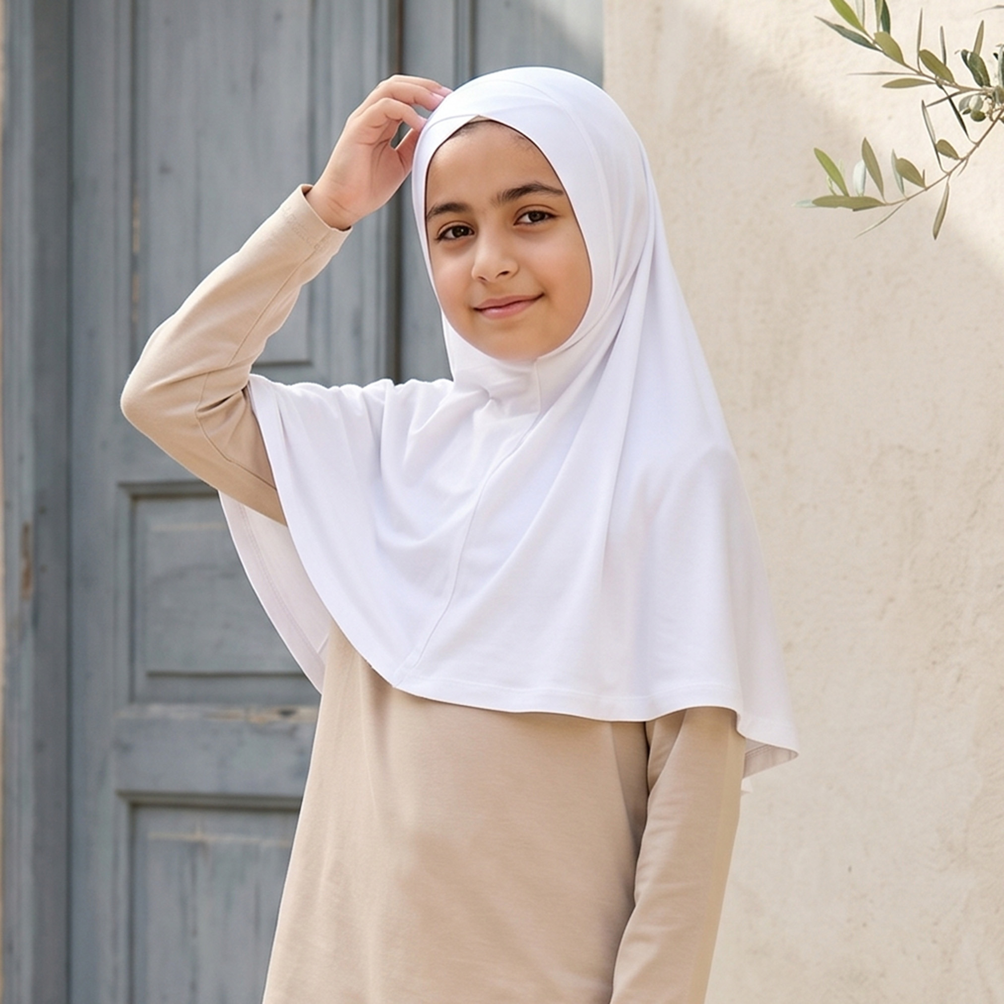 Juniors Hijab with Pull-On Design-girls-accessories-scarves-image-1