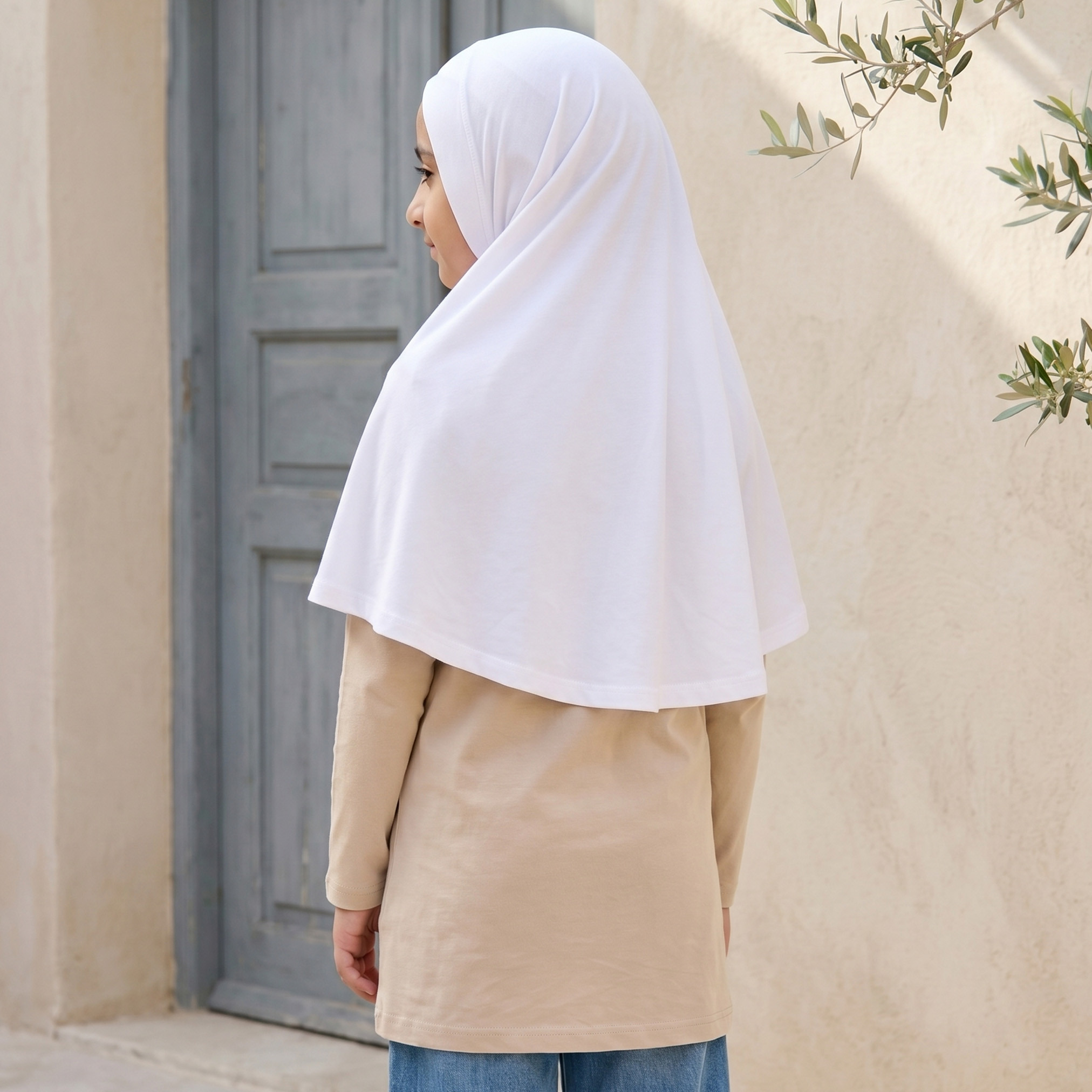Juniors Hijab with Pull-On Design-girls-accessories-scarves-image-2