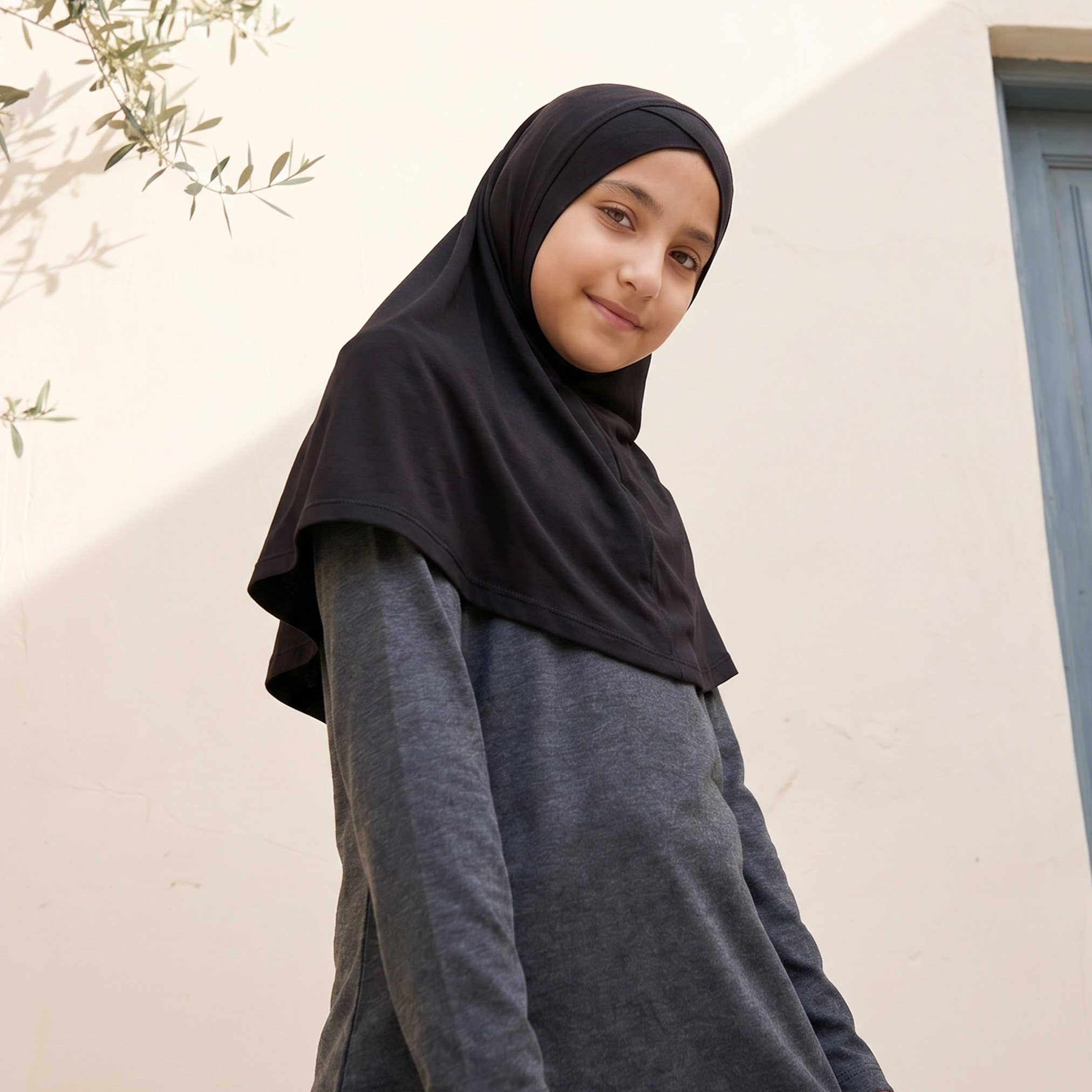 Juniors Hijab with Pull-On Design-girls-accessories-scarves-image-1