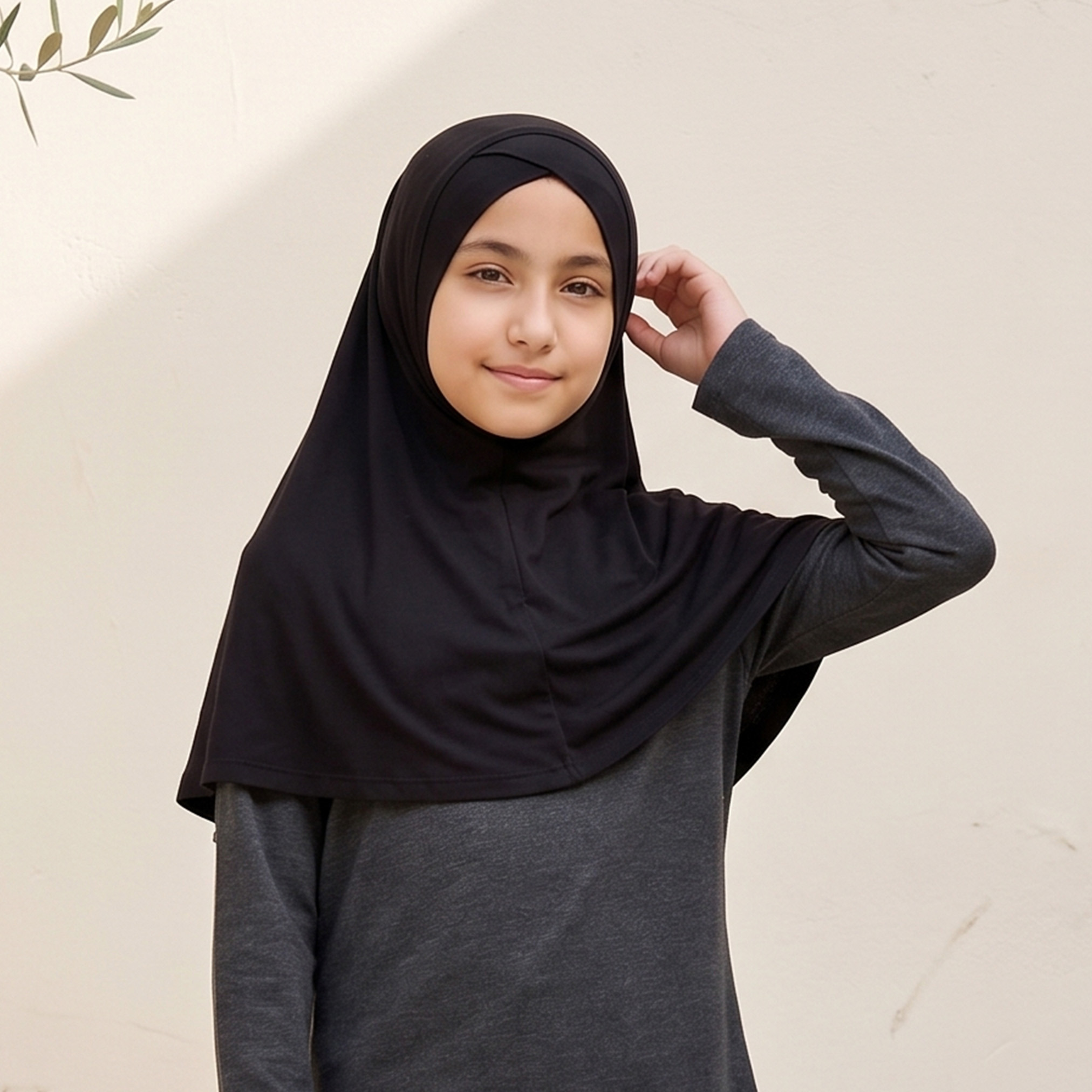 Juniors Hijab with Pull-On Design-girls-accessories-scarves-image-4