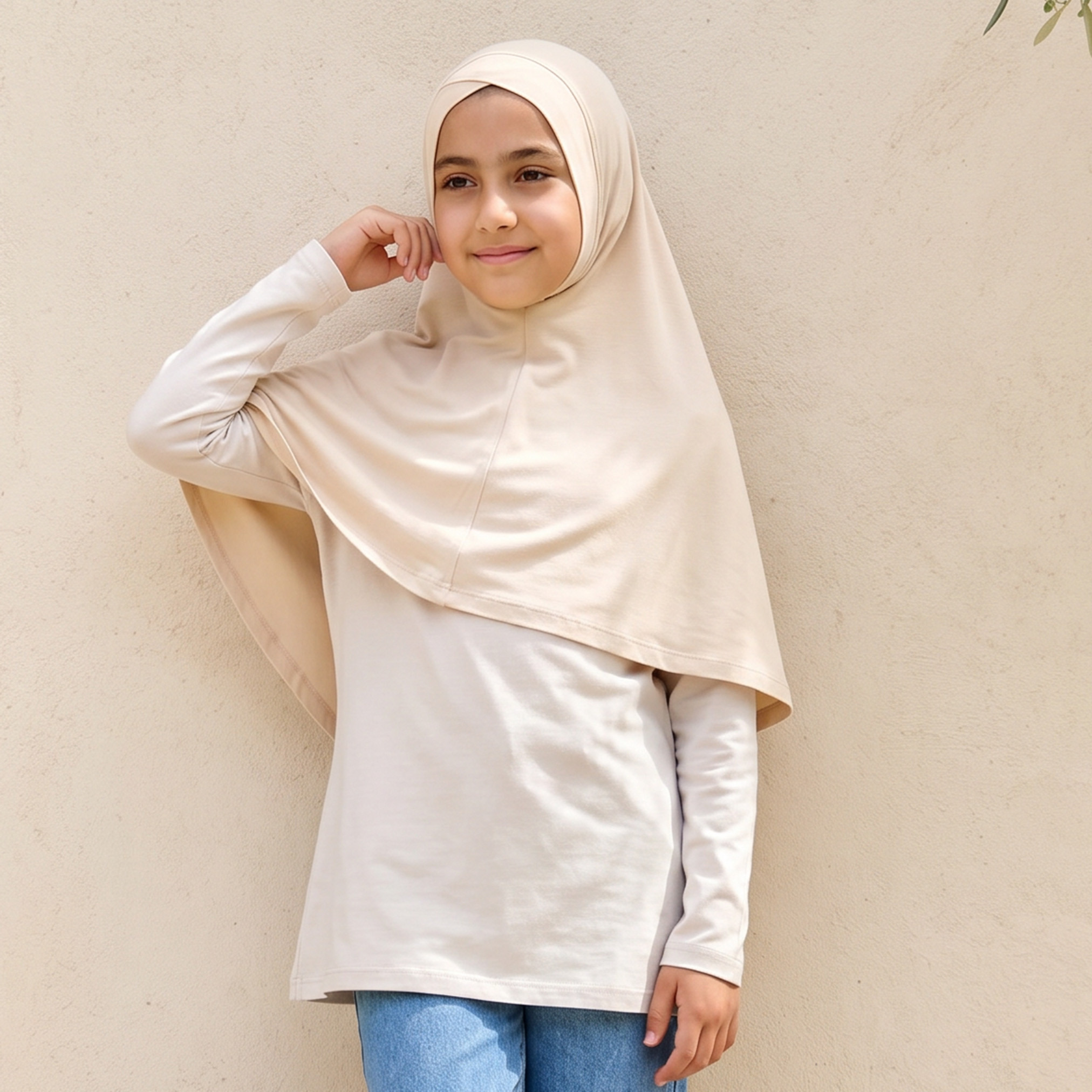 Juniors Hijab with Pull-On Design-girls-accessories-scarves-image-1