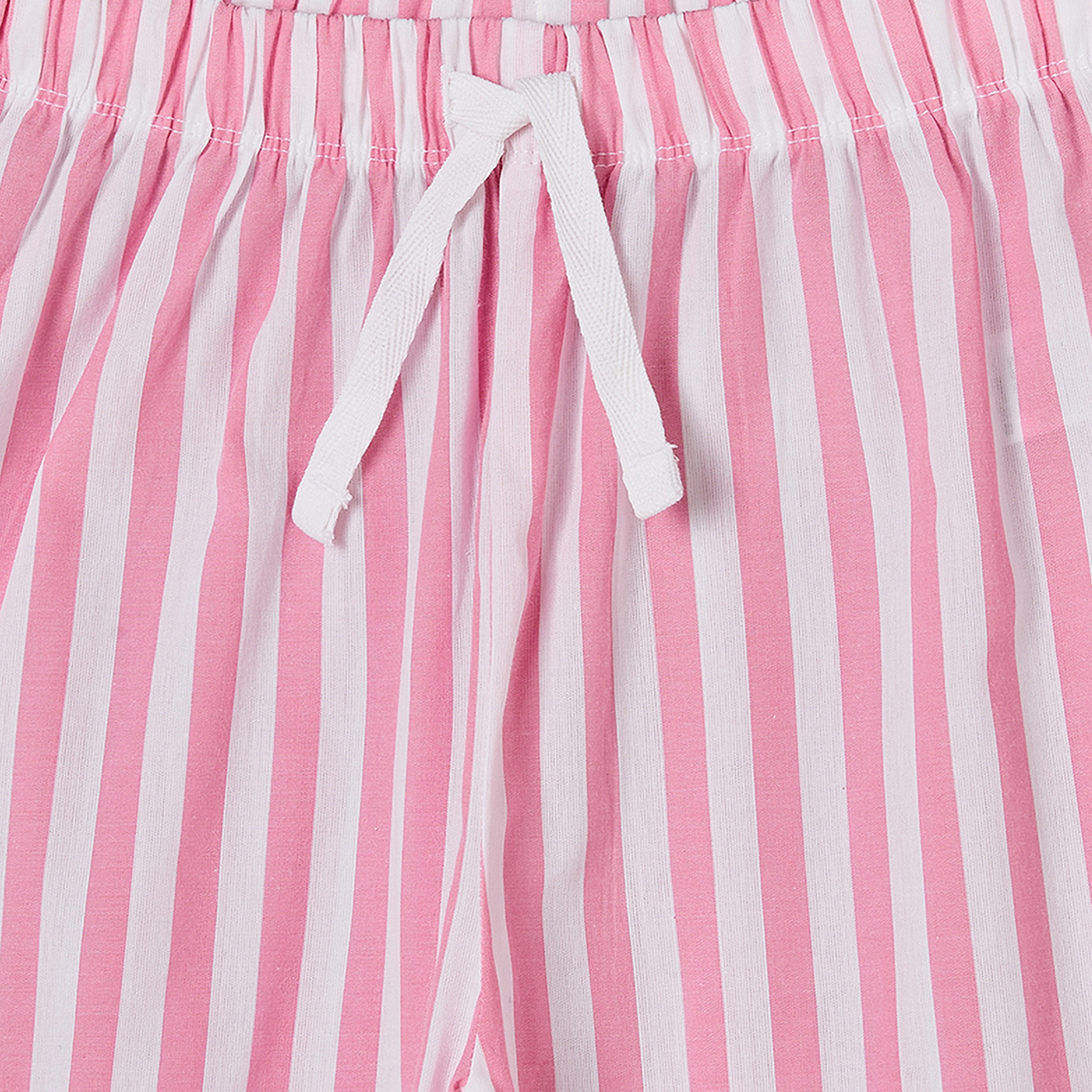 Juniors Cotton Crew Neck Short Sleeves Pyjama Set with Stripes-boys-clothing-nightwear-image-6
