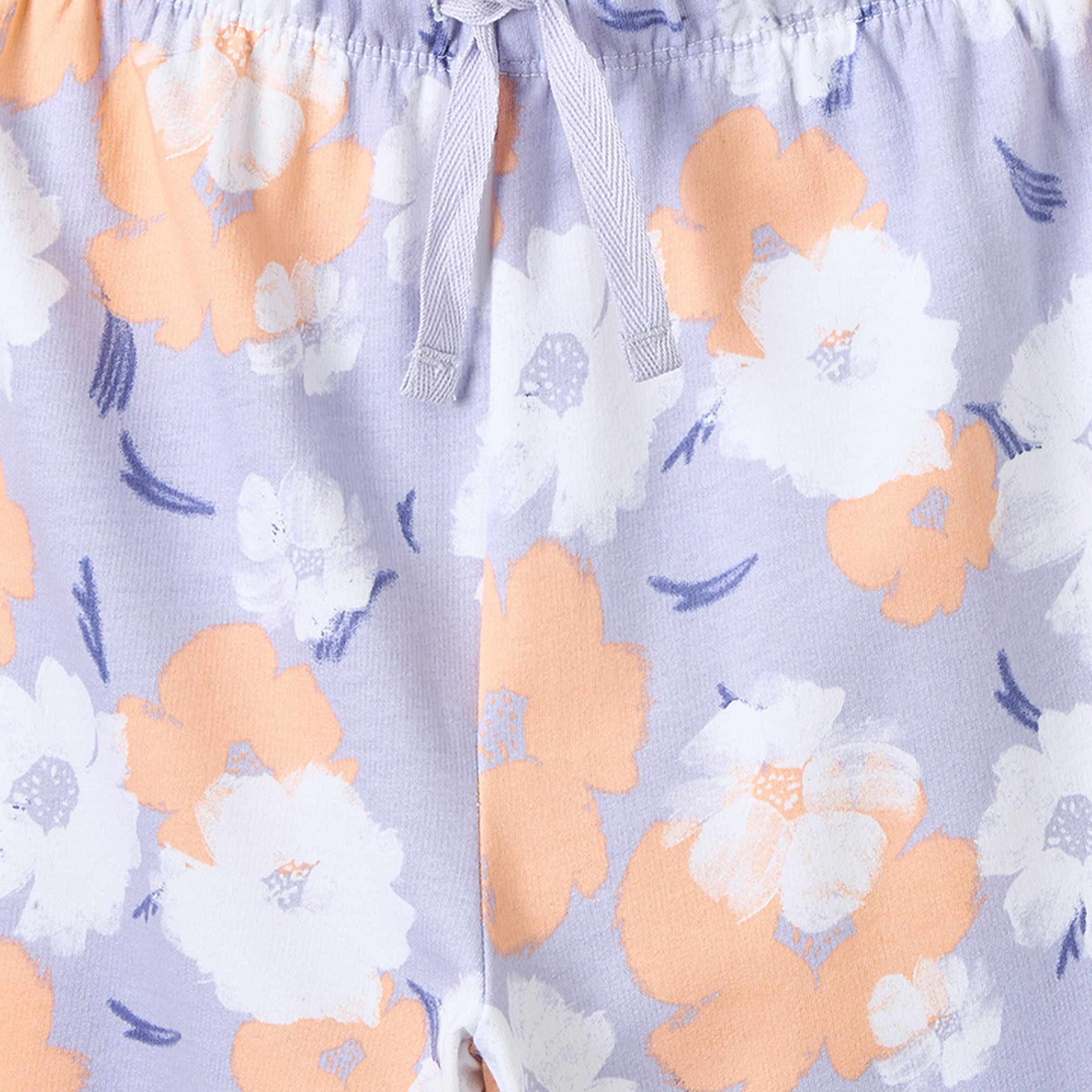 طقم بيجاما قطن بطبعات أزهار وياقة ضيقة وأكمام قصيرة من جونيورز-girls-clothing-nightwear-image-6