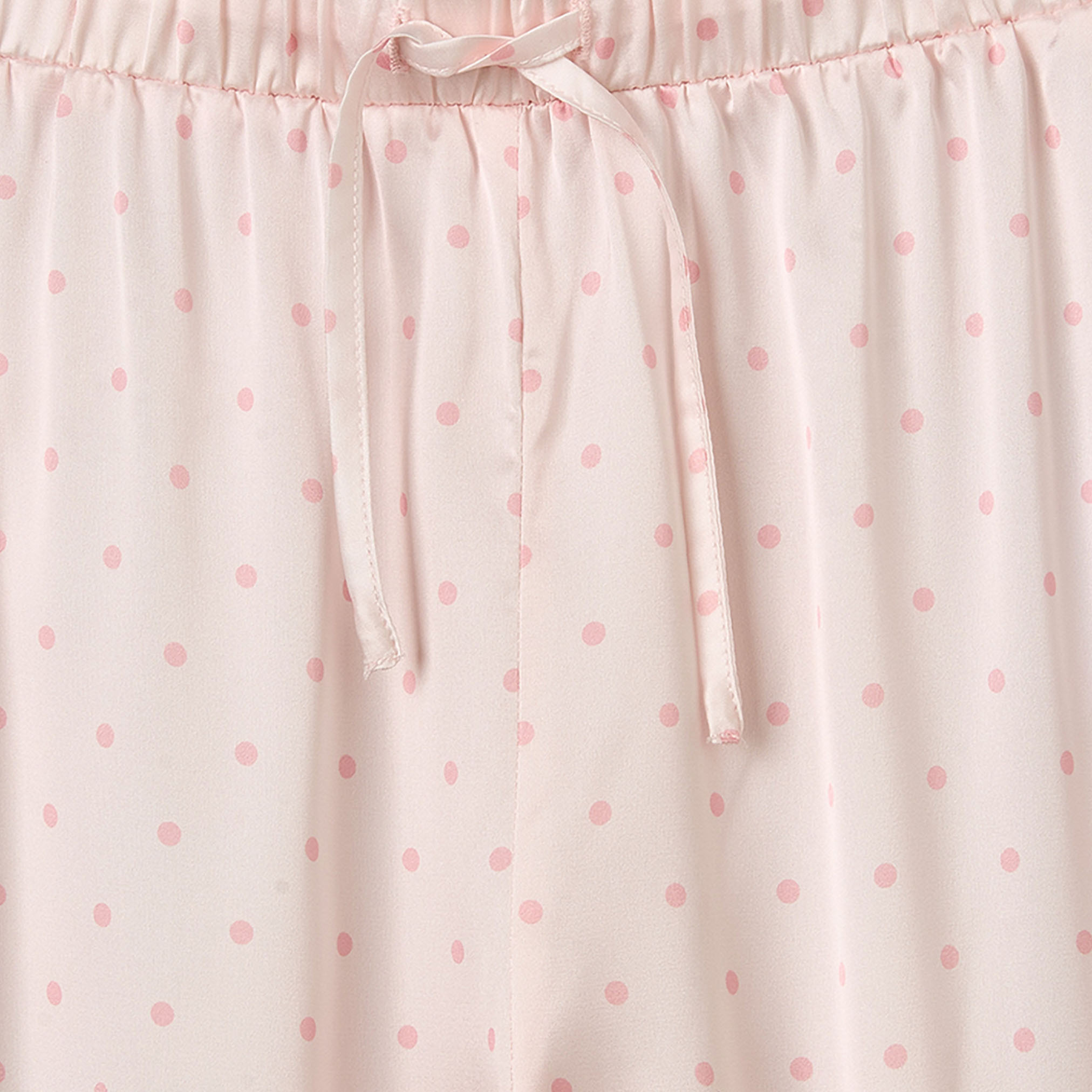 طقم بيجاما قطن بطبعات منقطة وأكمام طويلة وياقة V من جونيورز-girls-clothing-nightwear-image-6