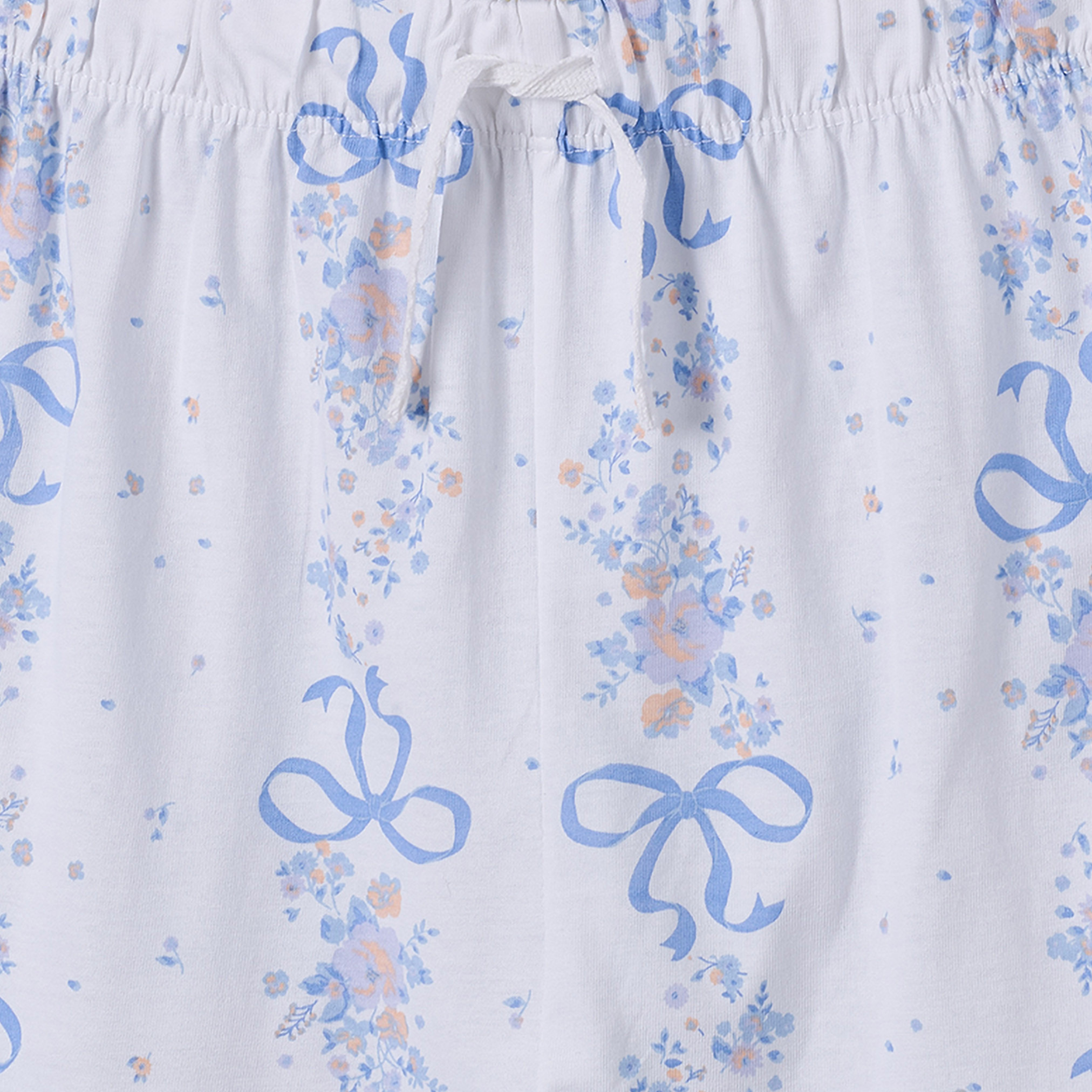 طقم بيجاما بياقة مستديرة وأكمام قصيرة بطبعة زهور من جونيورز-girls-clothing-nightwear-image-6