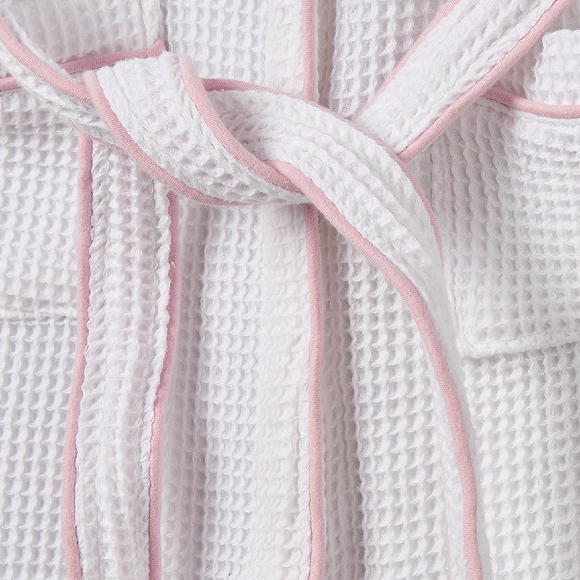روب استحمام قطني بياقة V وأكمام طويلة وتفاصيل متباينة من جونيورز-girls-clothing-nightwear-image-3