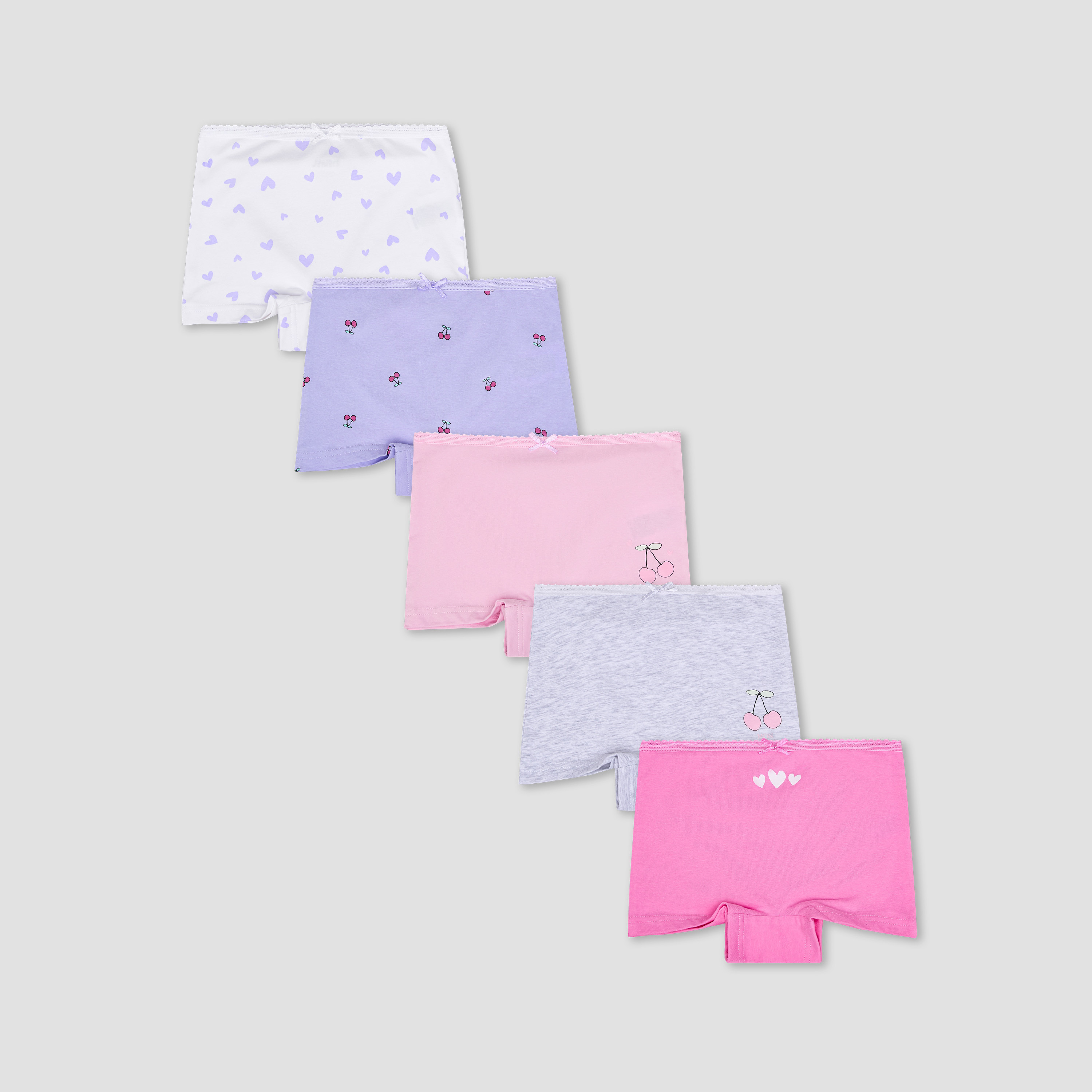 Pack of 5 Juniors Cotton Boxer Briefs with Print-girls-clothing-innerwear-panties-image-1