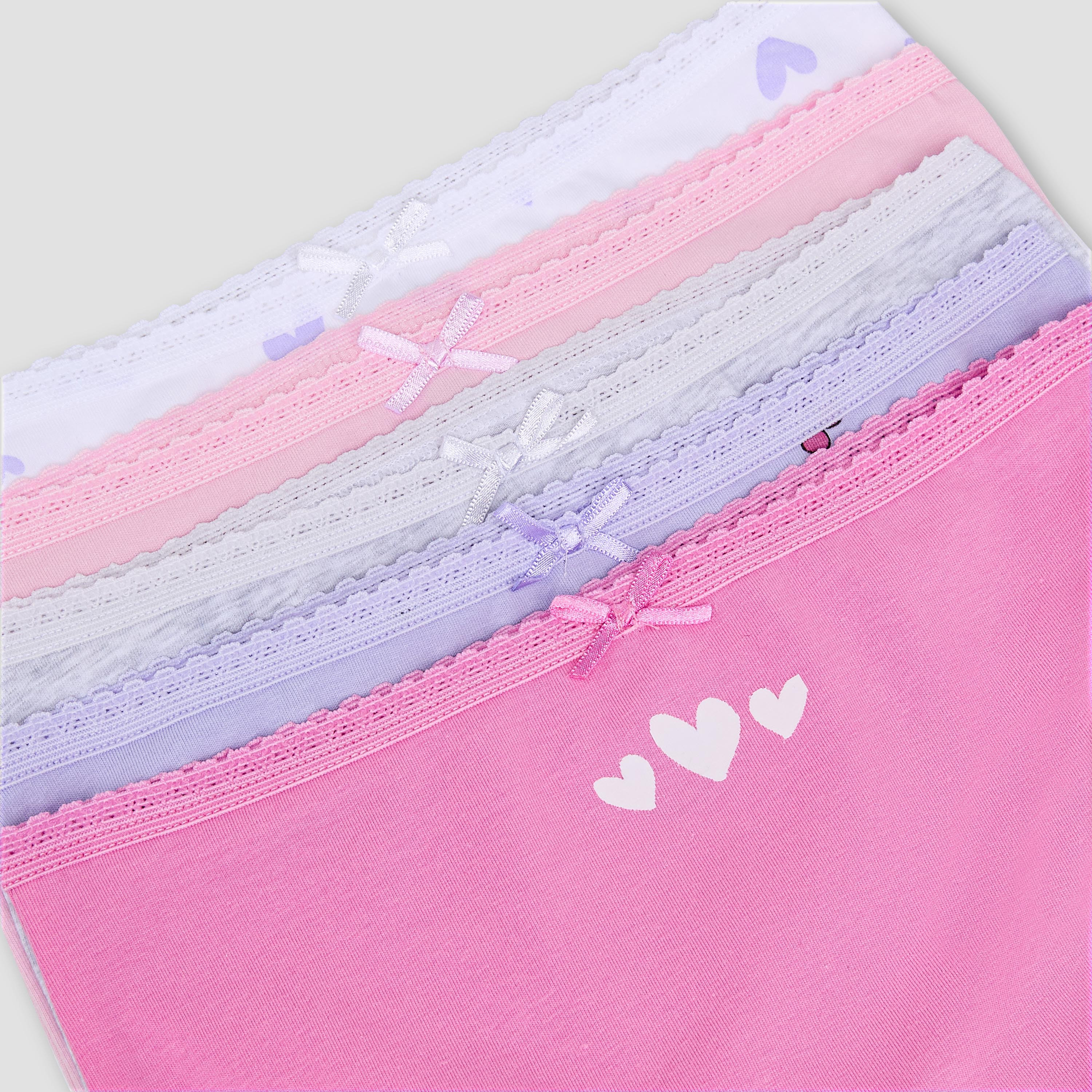 Pack of 5 Juniors Cotton Boxer Briefs with Print-girls-clothing-innerwear-panties-image-7