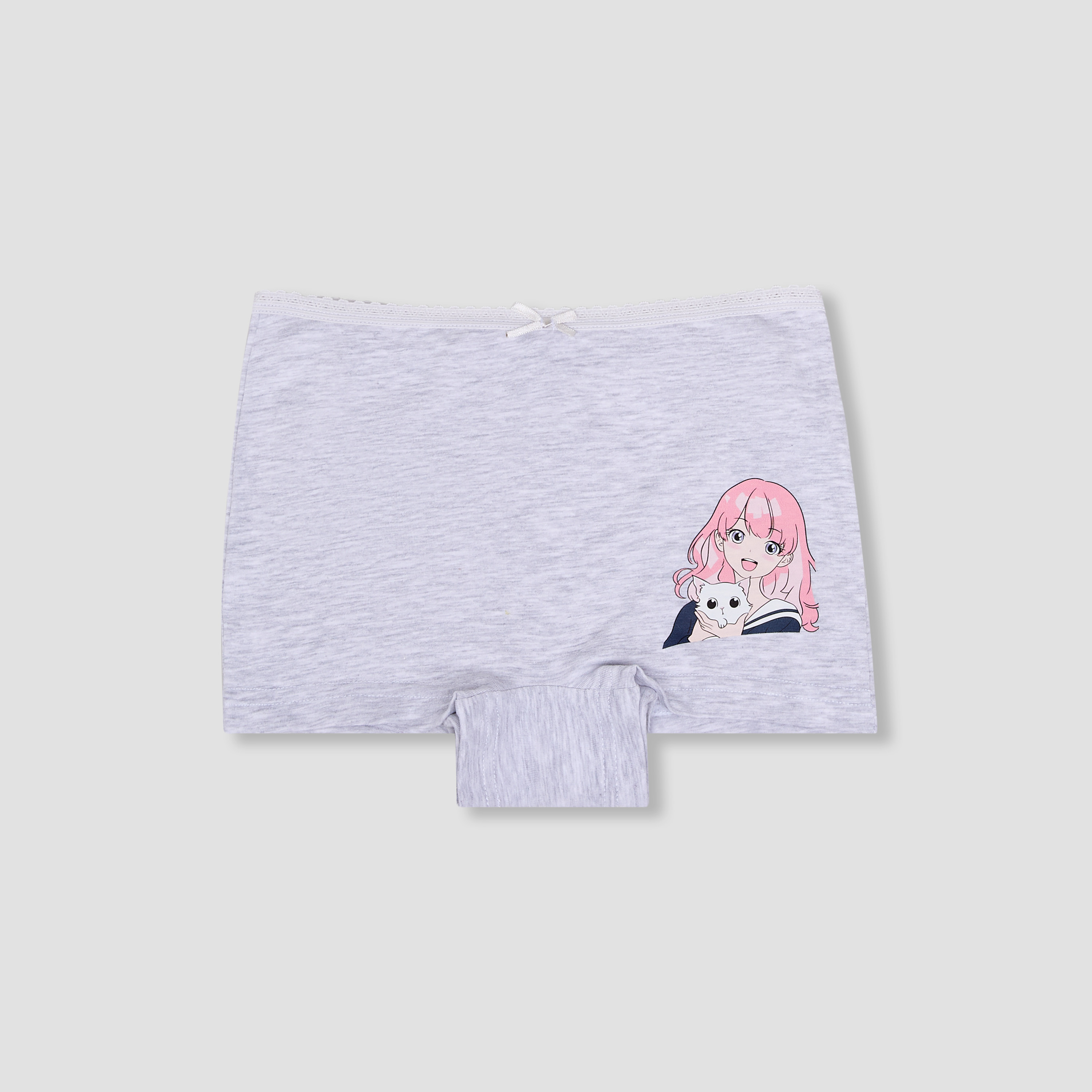 Pack of 5 Juniors Cotton Boxer Briefs with Print-girls-clothing-innerwear-panties-image-2