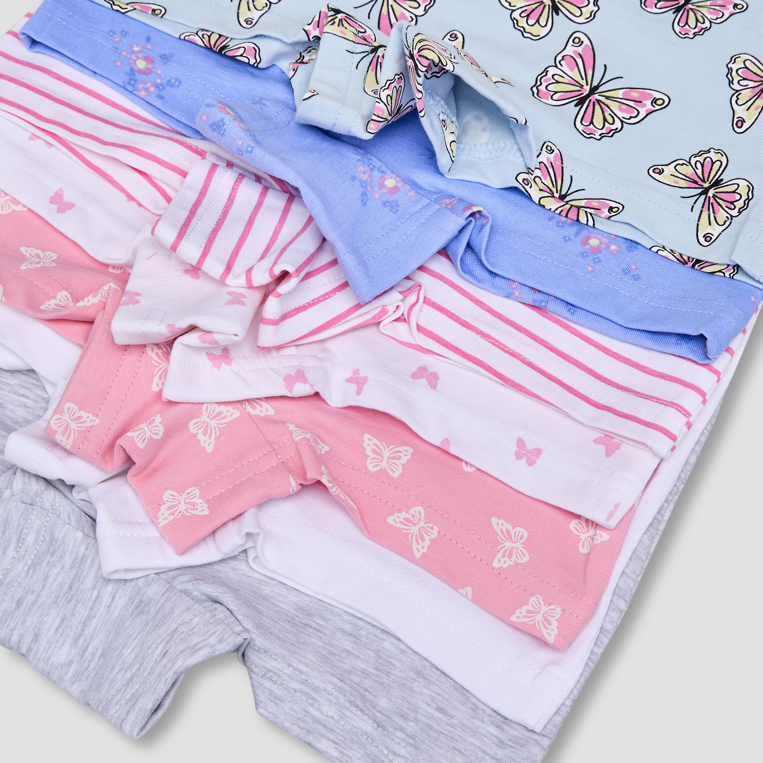 Pack of 7 Juniors Cotton Boxer Briefs with Print-girls-clothing-innerwear-panties-image-10