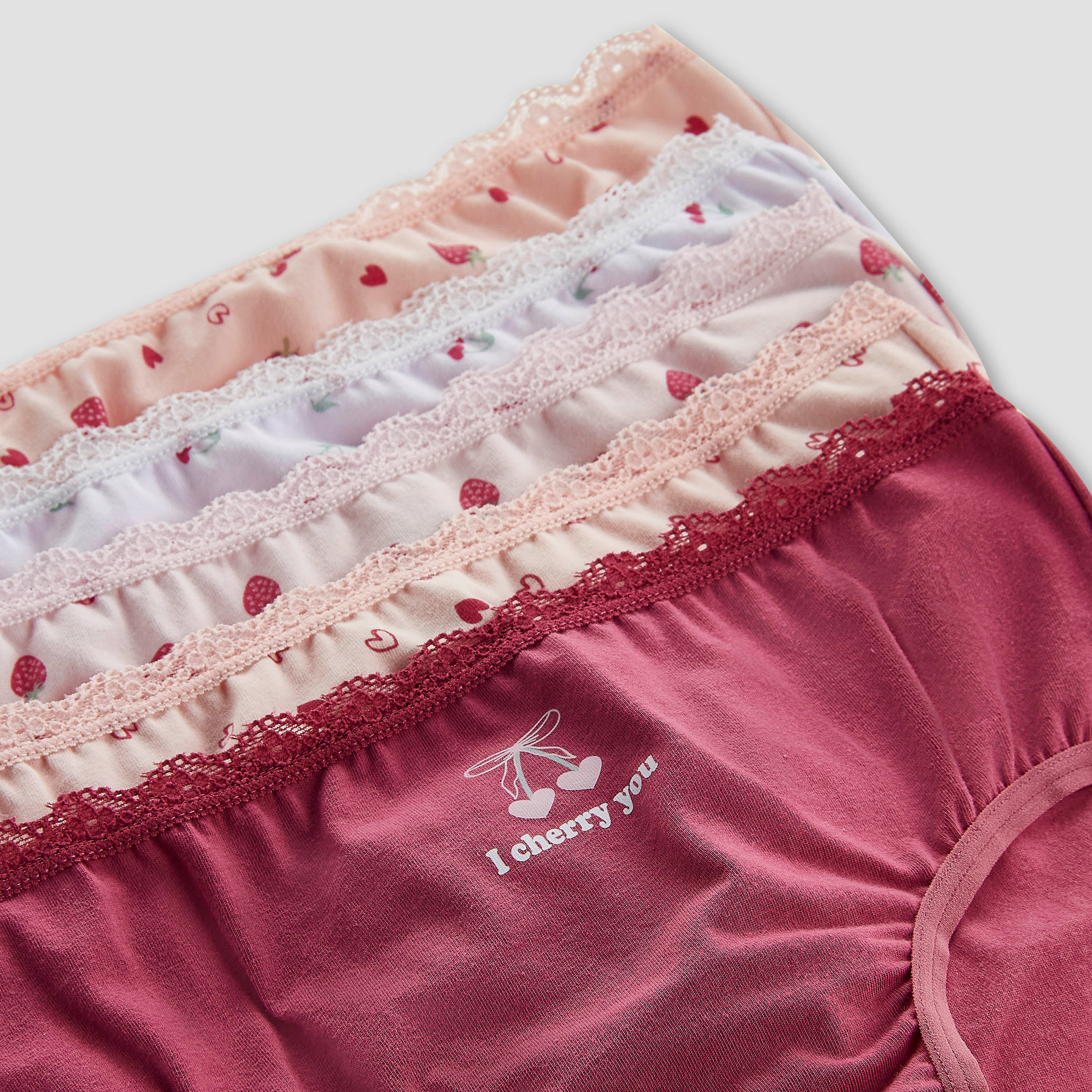 Pack of 5 Juniors Cotton Briefs with Fruit Print-girls-clothing-innerwear-panties-image-7