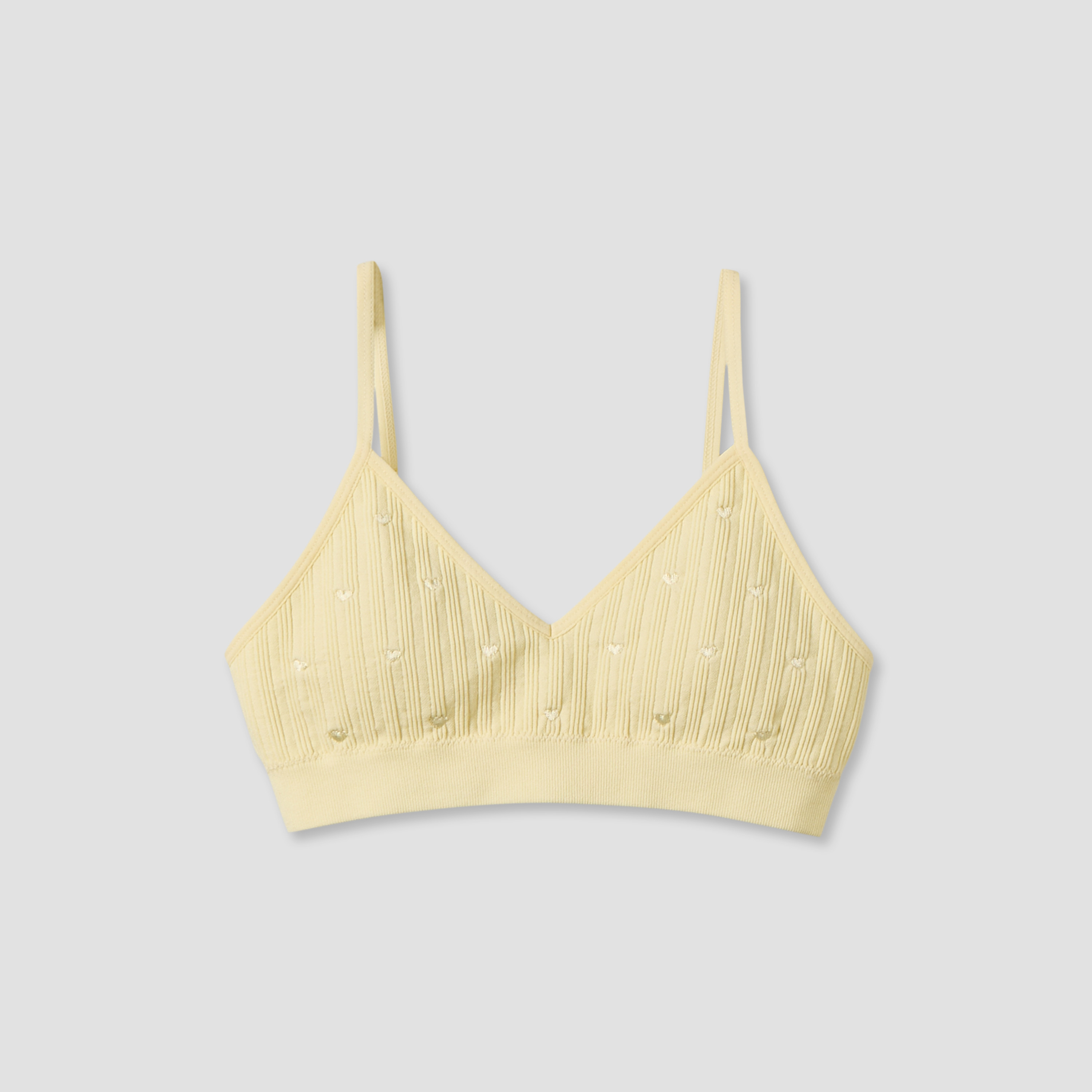 Juniors Cotton Trainer Bra with Heart Embroidery-girls-clothing-innerwear-bras-image-1