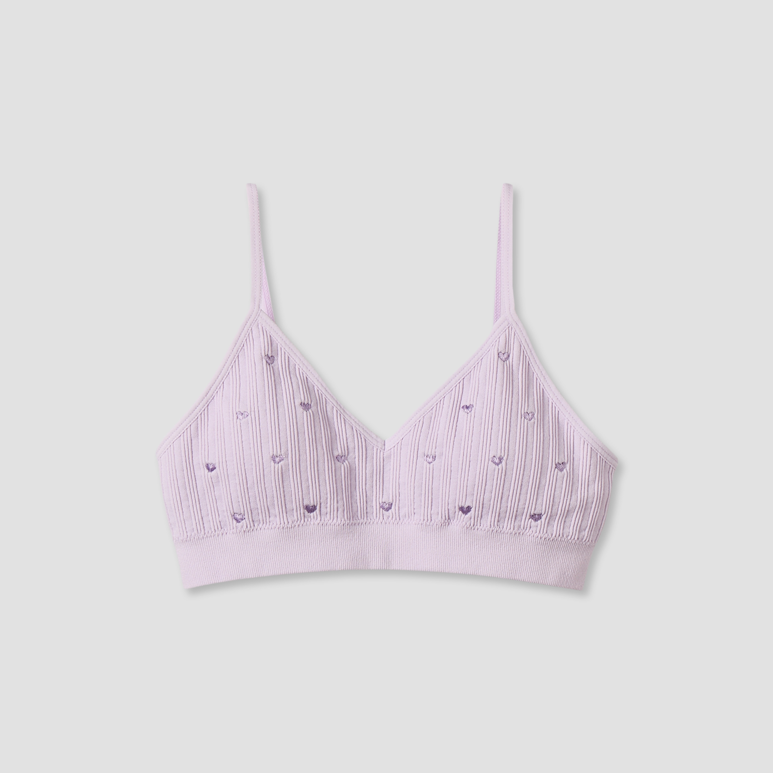 صدرية تدريب قطن بتطريز قلب من جونيورز-girls-clothing-innerwear-bras-image-1