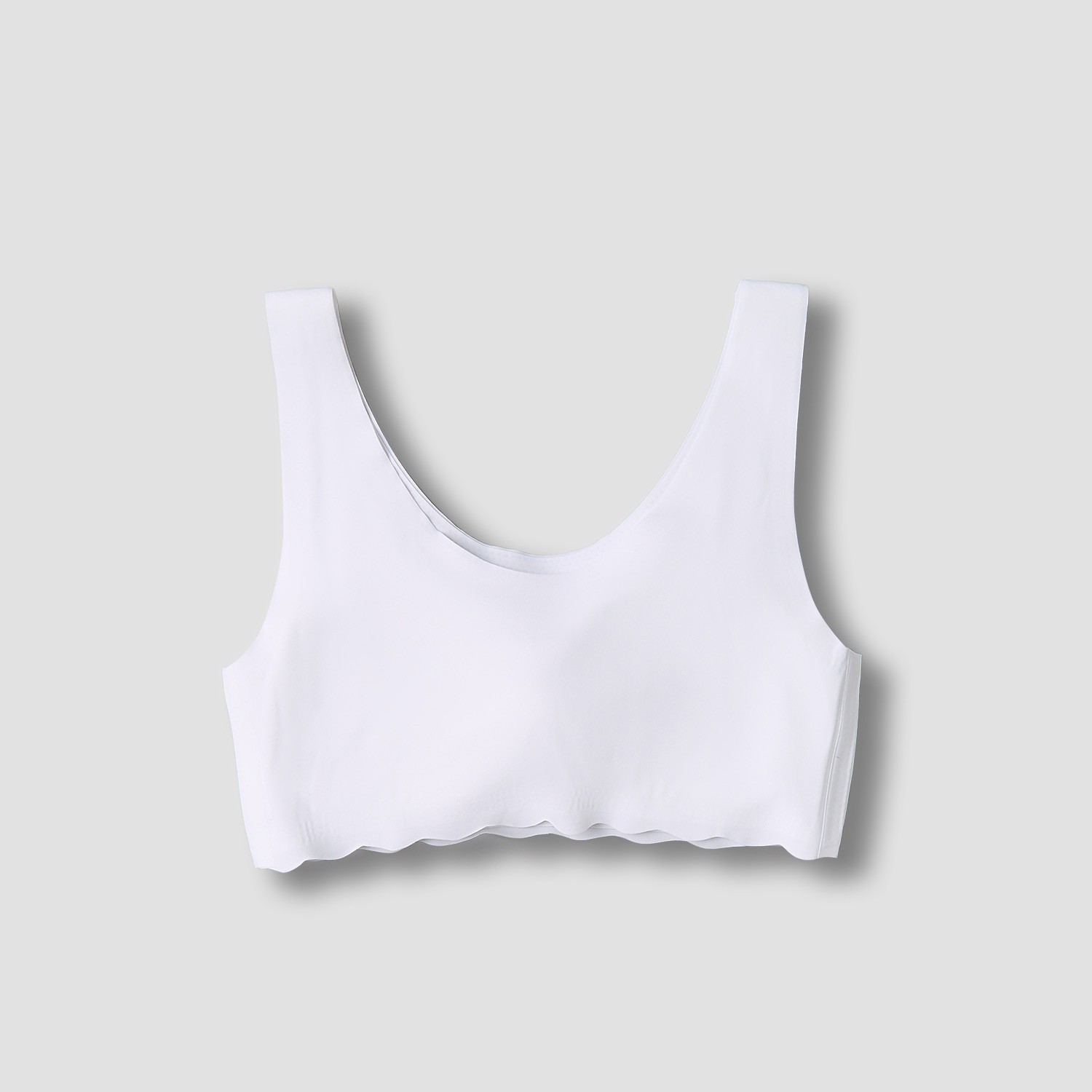 Juniors Cotton Trainer Bra with Scallop Hem-girls-clothing-innerwear-bras-image-2