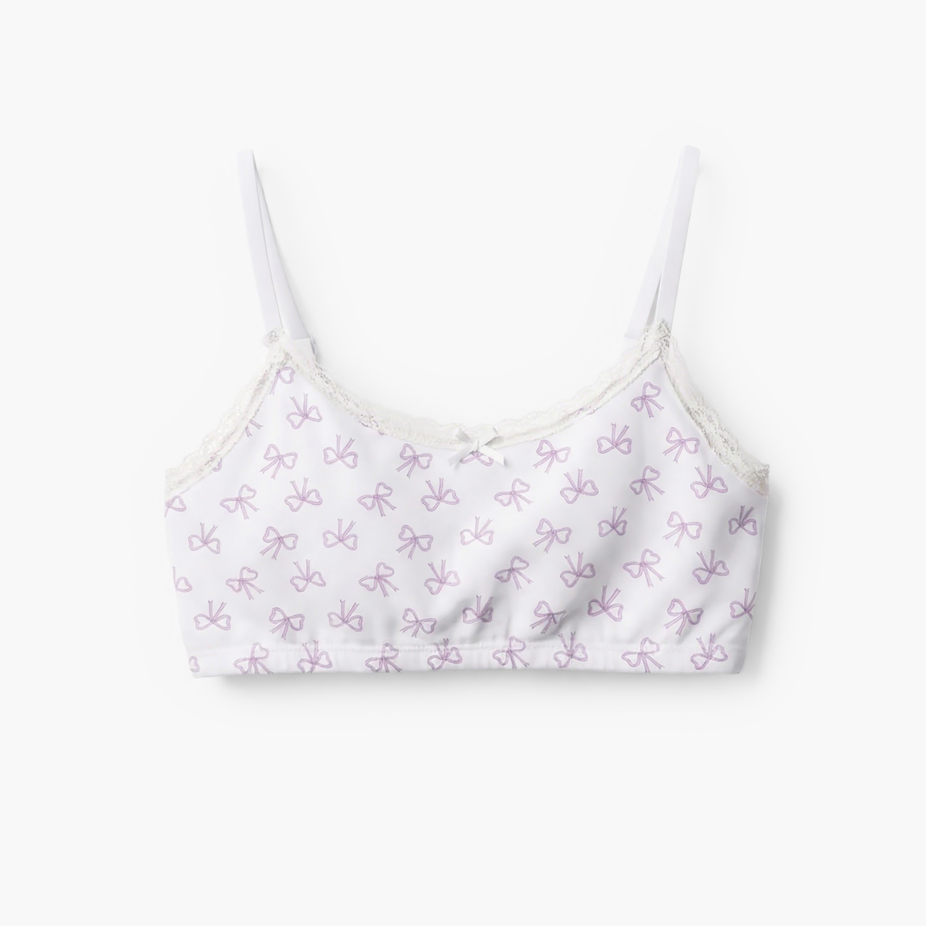 Pack of 2 Juniors Trainer Bra with Lace and Bow Trim-girls-clothing-innerwear-bras-image-2