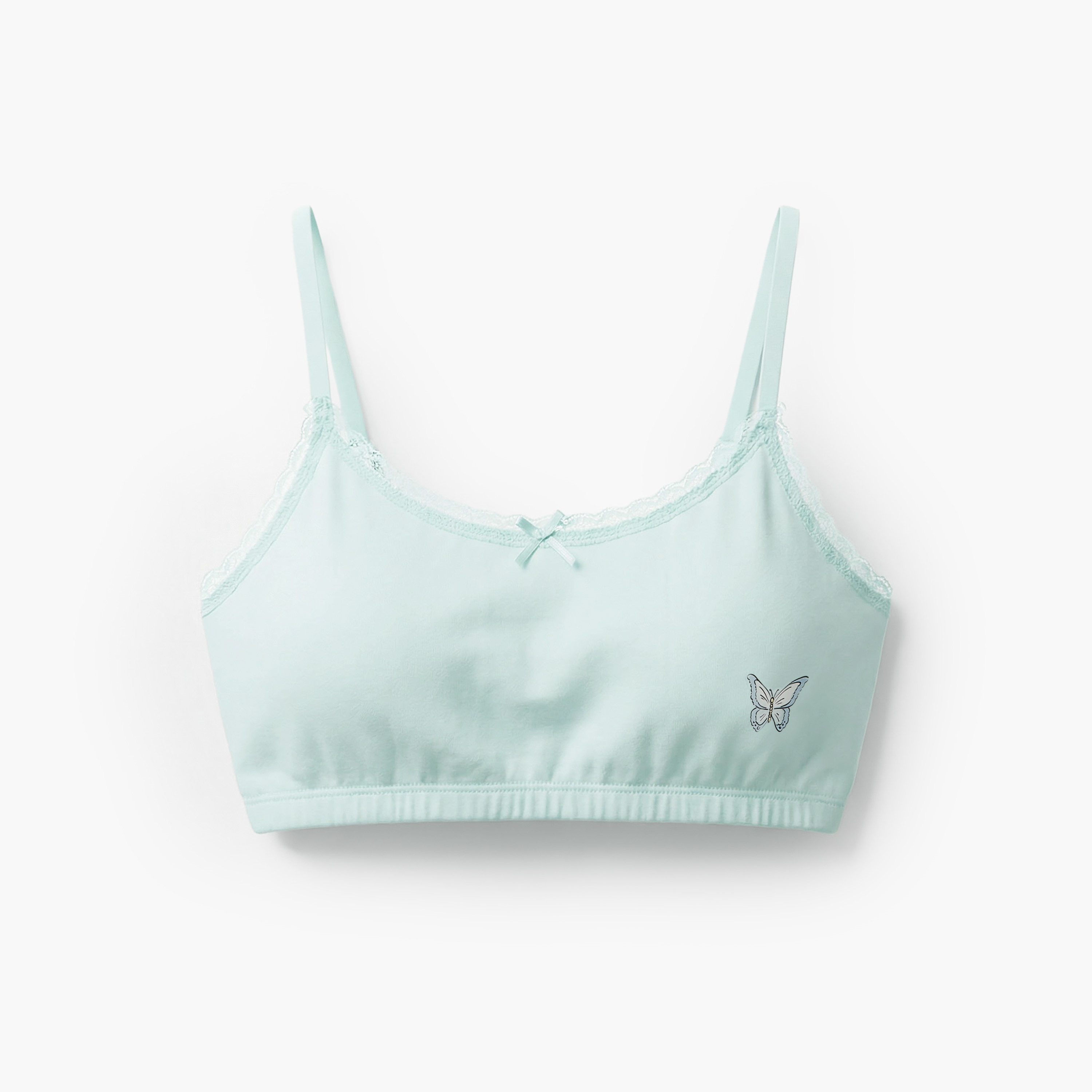 Pack of 2 Juniors Trainer Bra with Lace and Bow Trim-girls-clothing-innerwear-bras-image-3