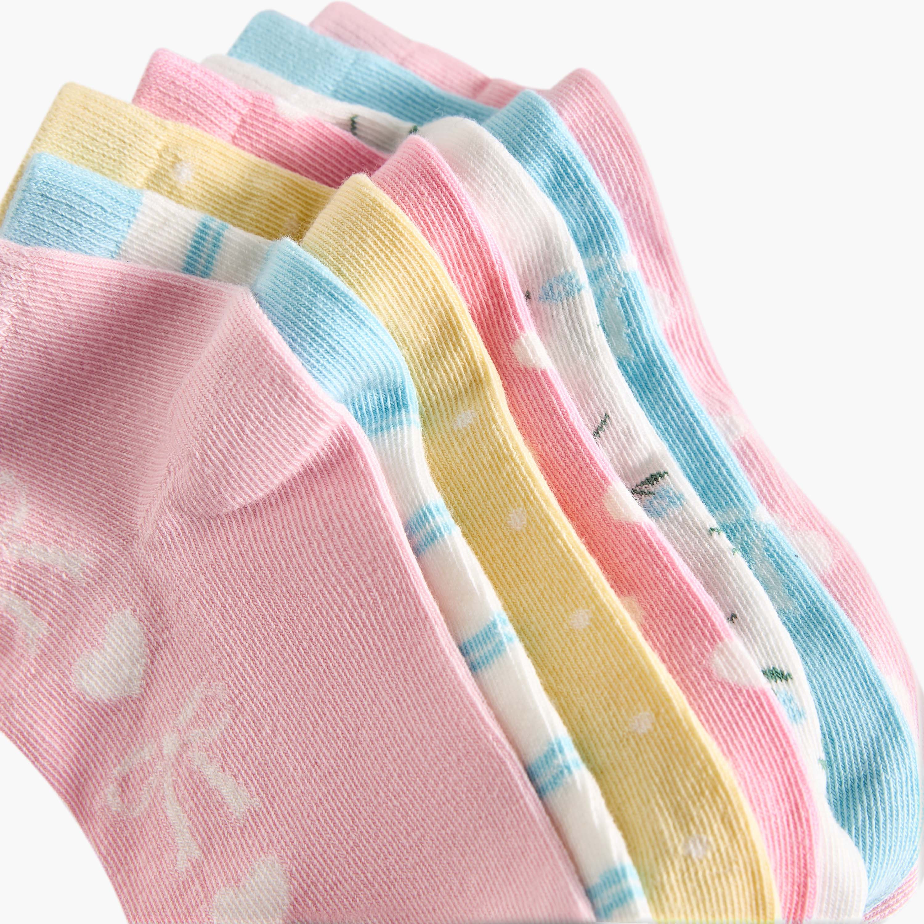 Pack of 7 Juniors Baby Girls Socks Printed Design-baby-girls-accessories-socks-image-4