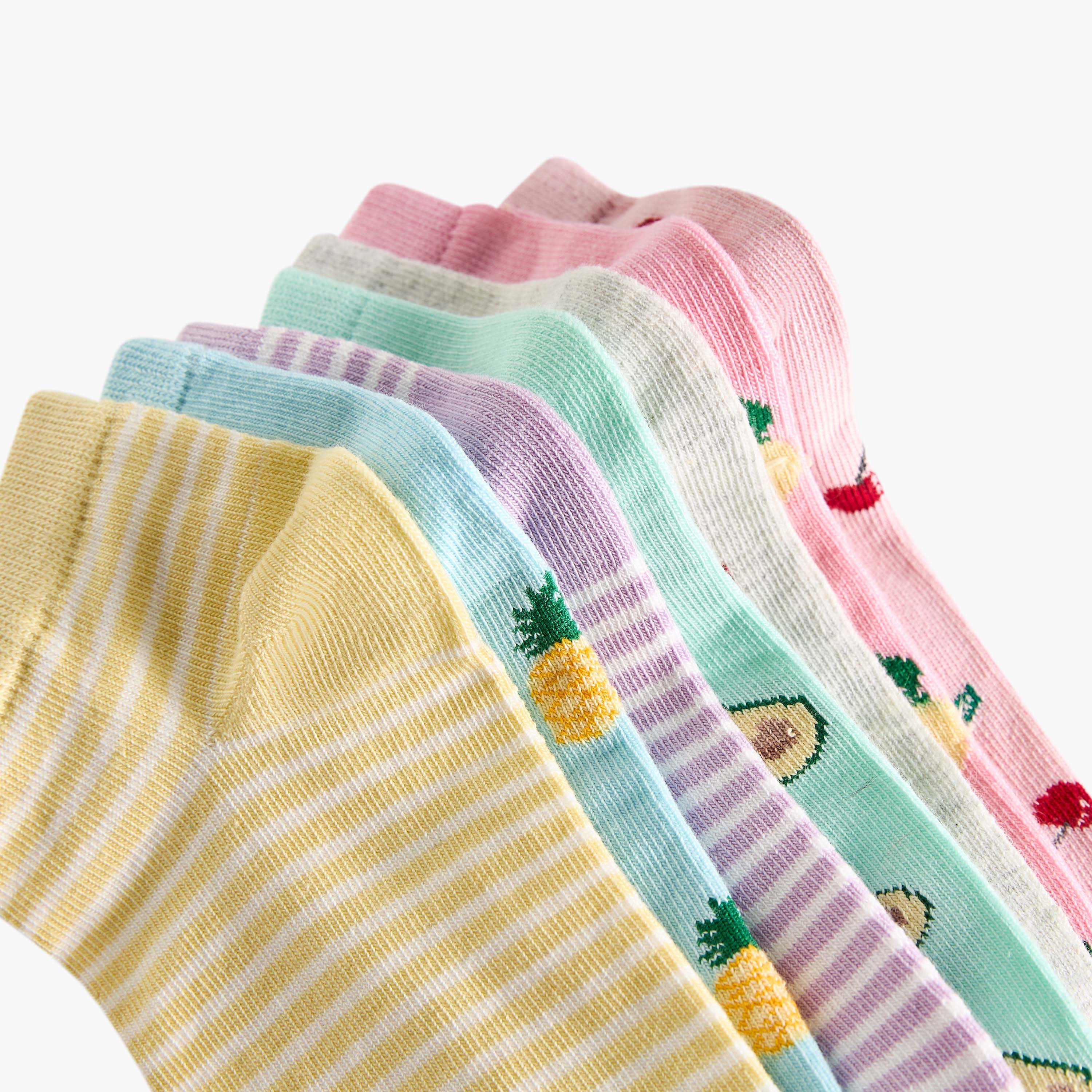 Pack of 7 Juniors Baby Girls Socks Printed-baby-girls-accessories-socks-image-4