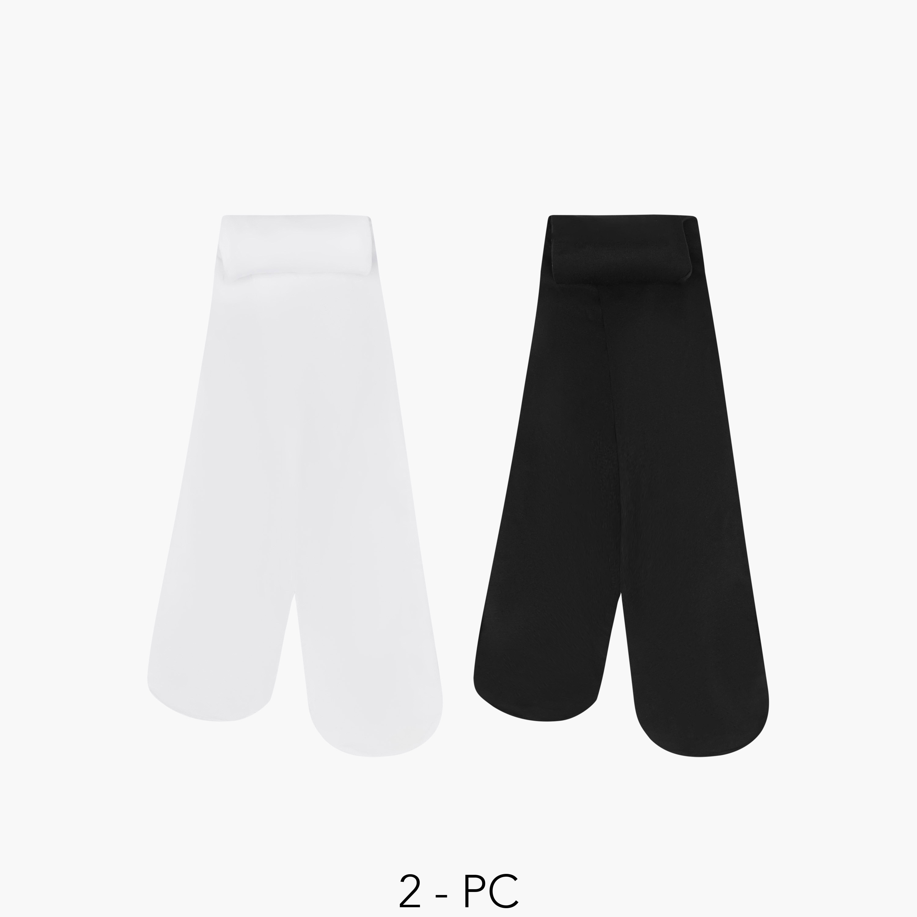 Pack of 2 Juniors Tights with Elasticated Waistband-girls-accessories-socks-image-2