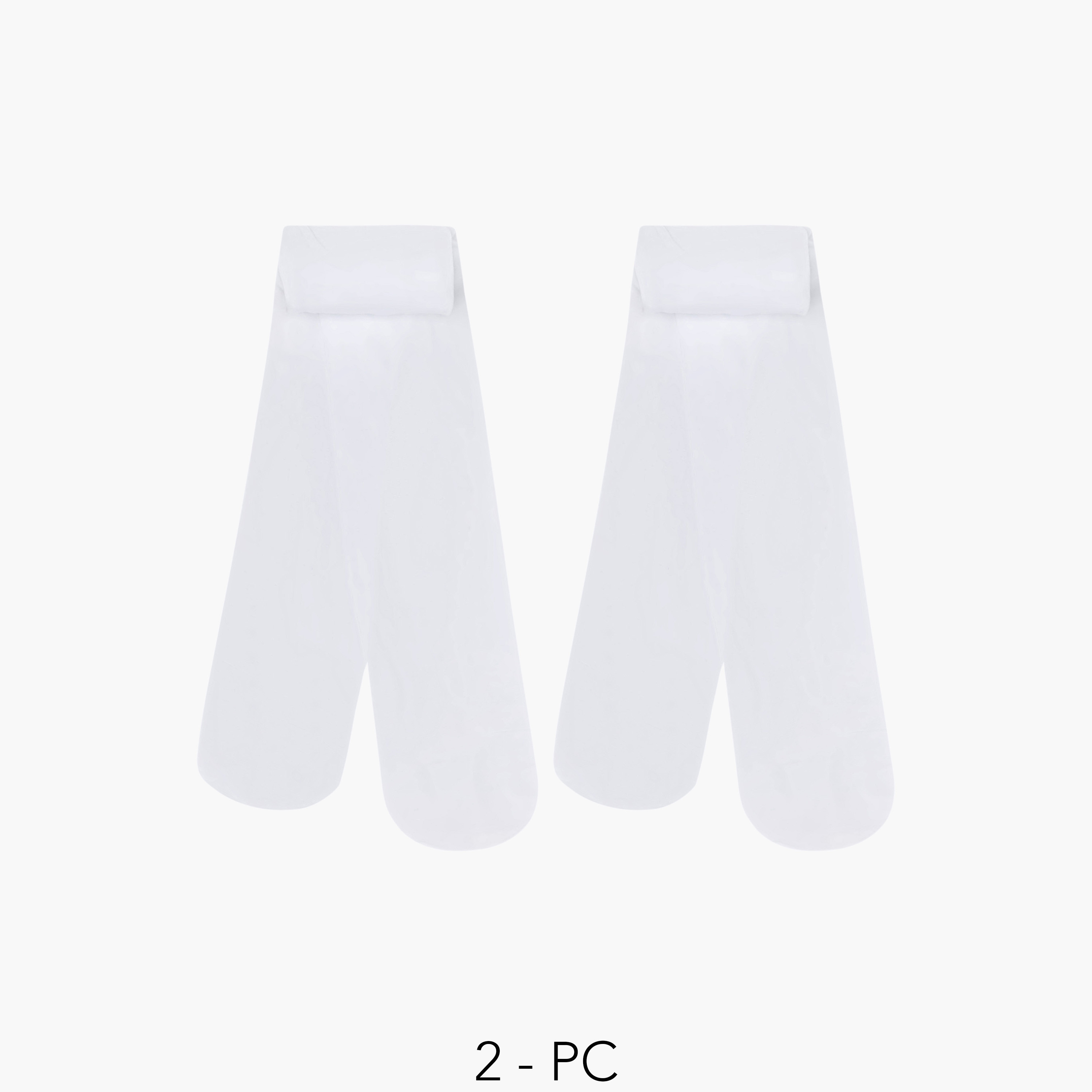 Pack of 2 Juniors Tights with Elasticated Waistband-girls-accessories-socks-image-2