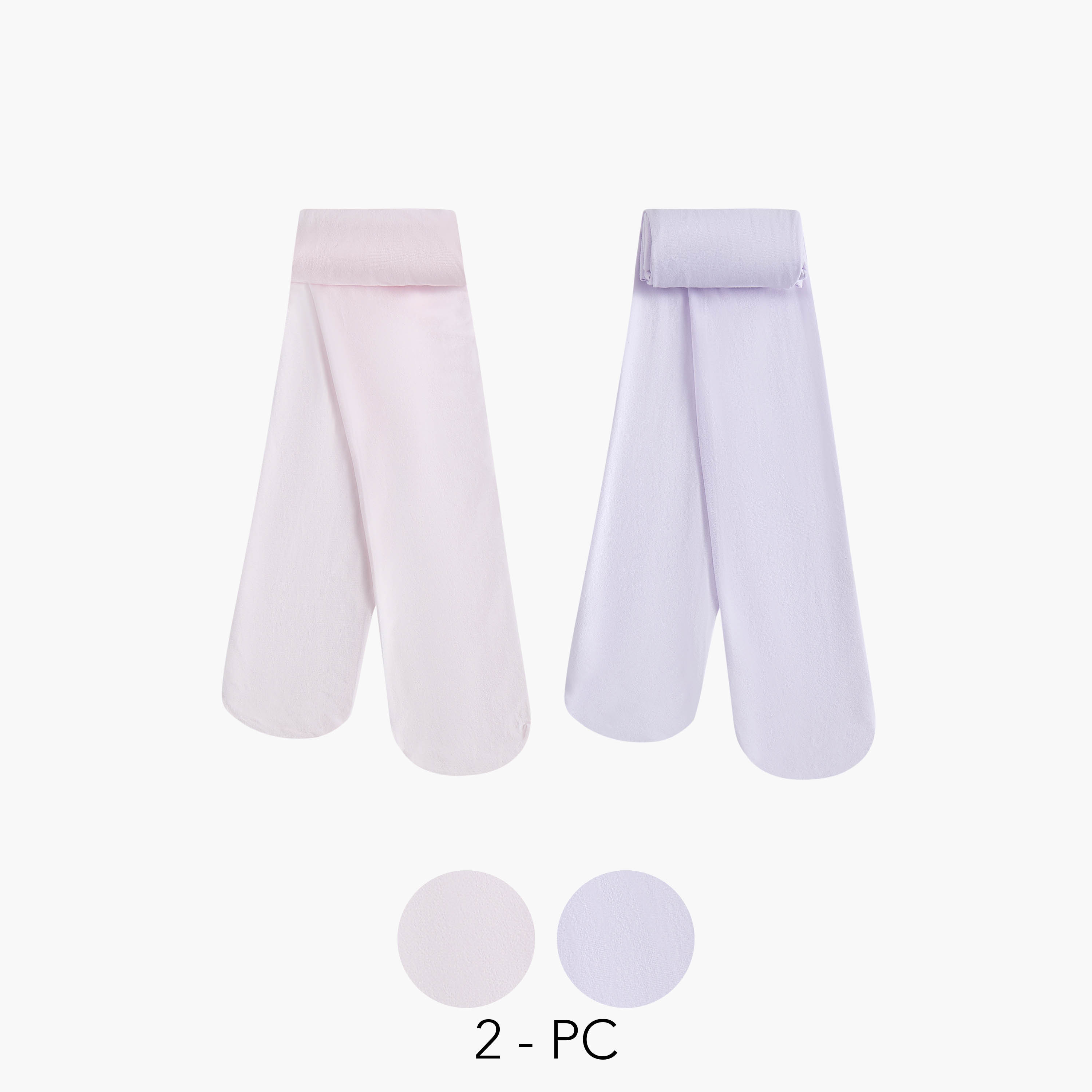 Pack of 2 Juniors Girls Tights with Elasticated Waistband-girls-accessories-socks-image-2