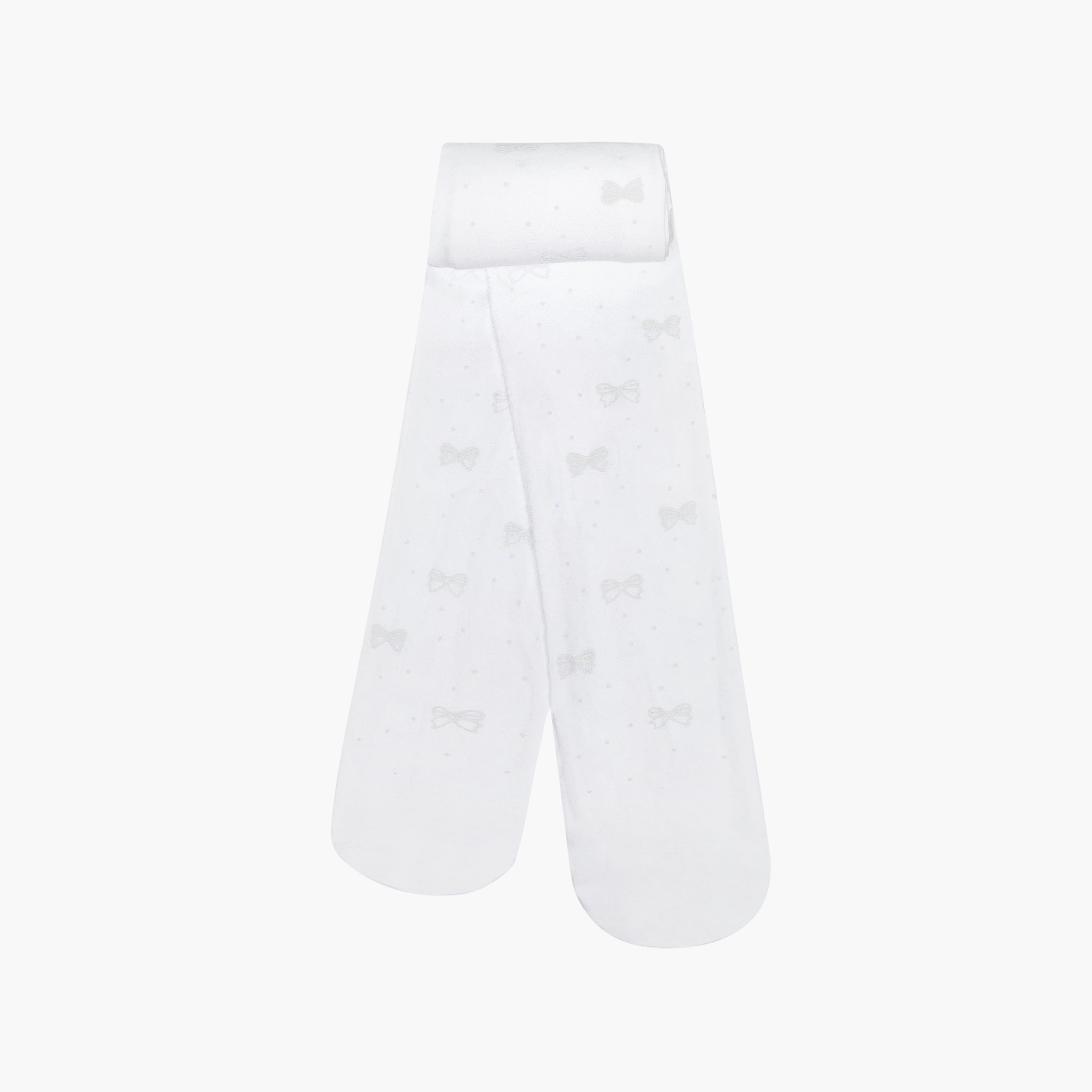 Juniors Tights with Bow Print-girls-accessories-socks-image-1