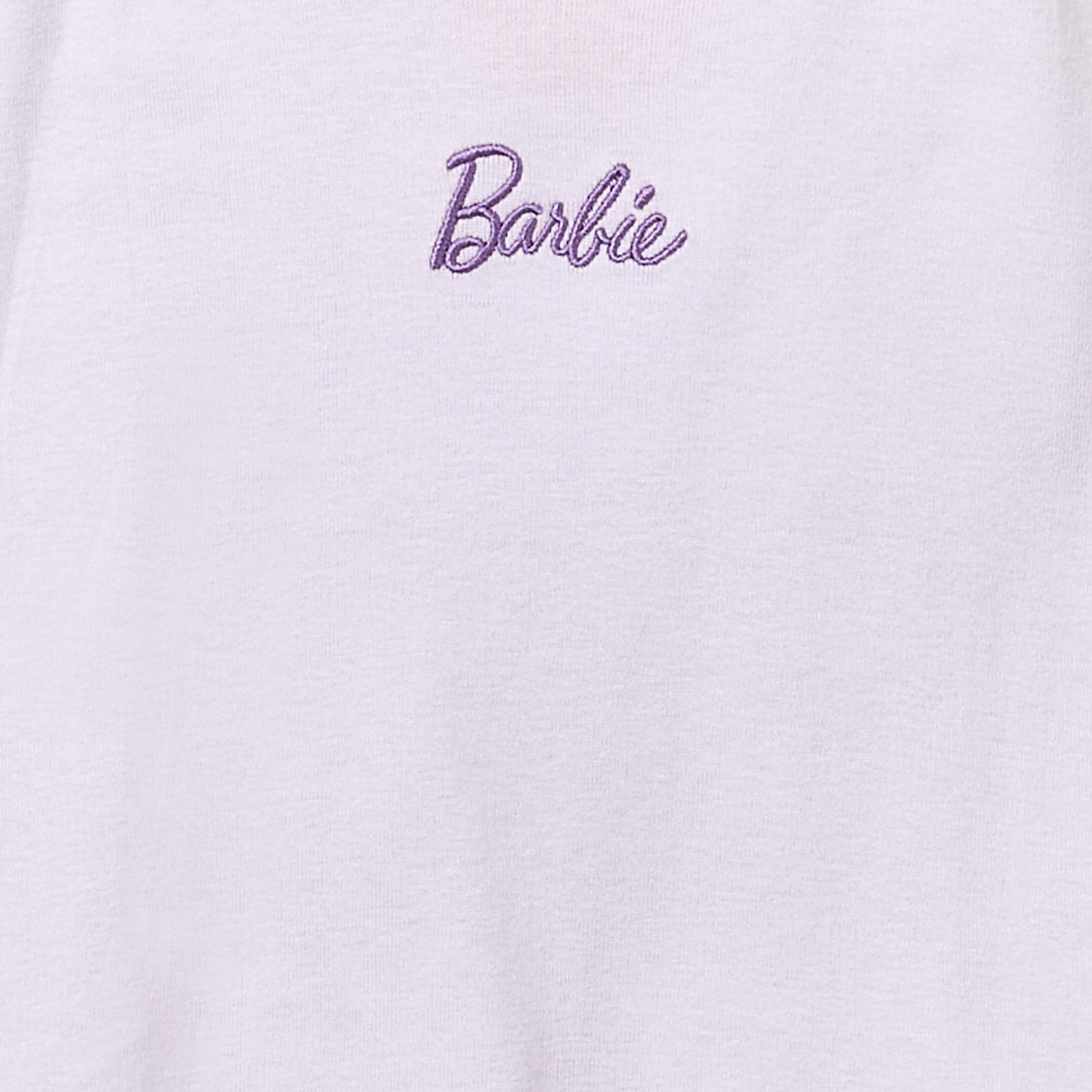 طقم 2 بيجاما قطن بياقة مستديرة وطبعات باربي-girls-clothing-nightwear-image-7