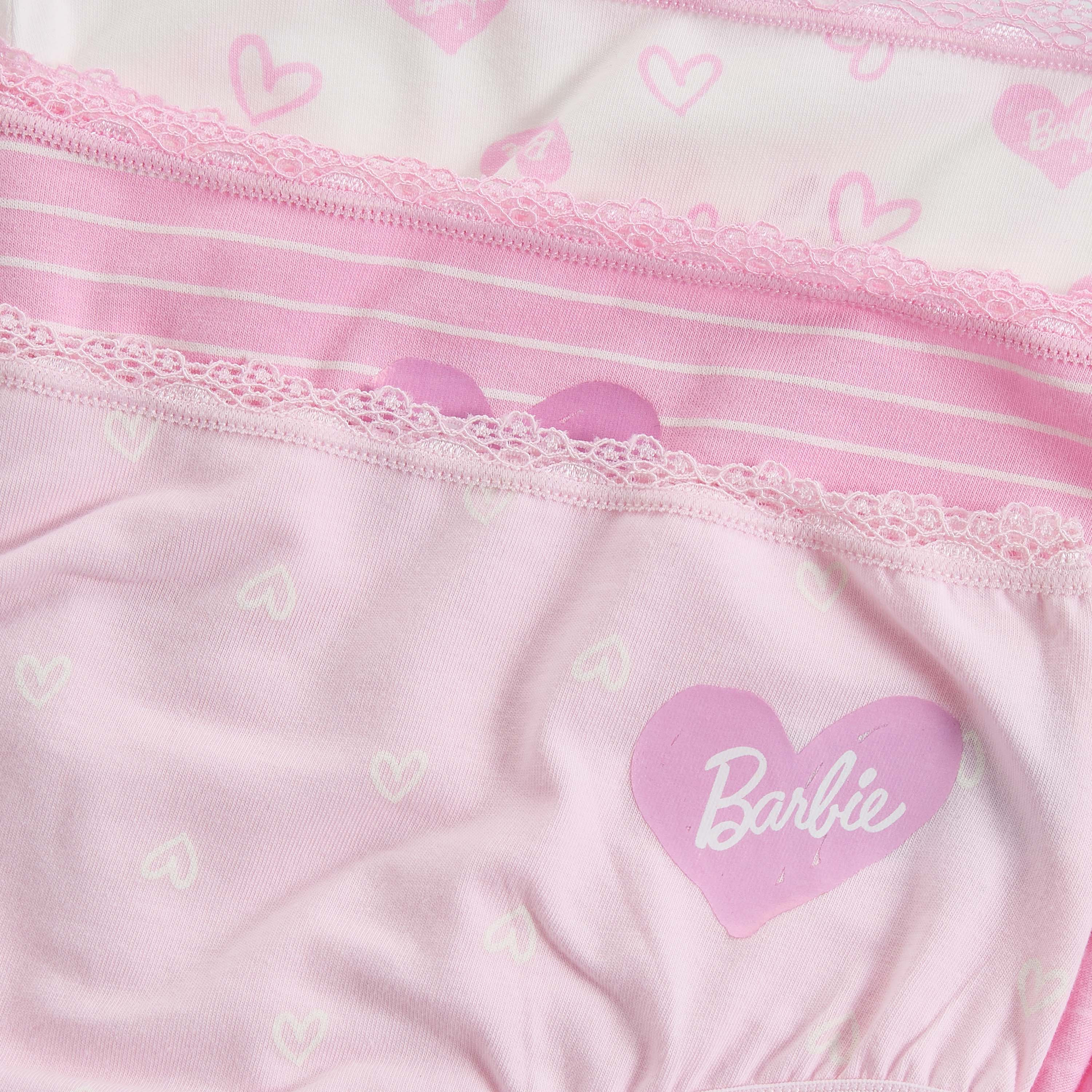 Pack of 3 Briefs with Barbie Print-girls-clothing-innerwear-panties-image-5