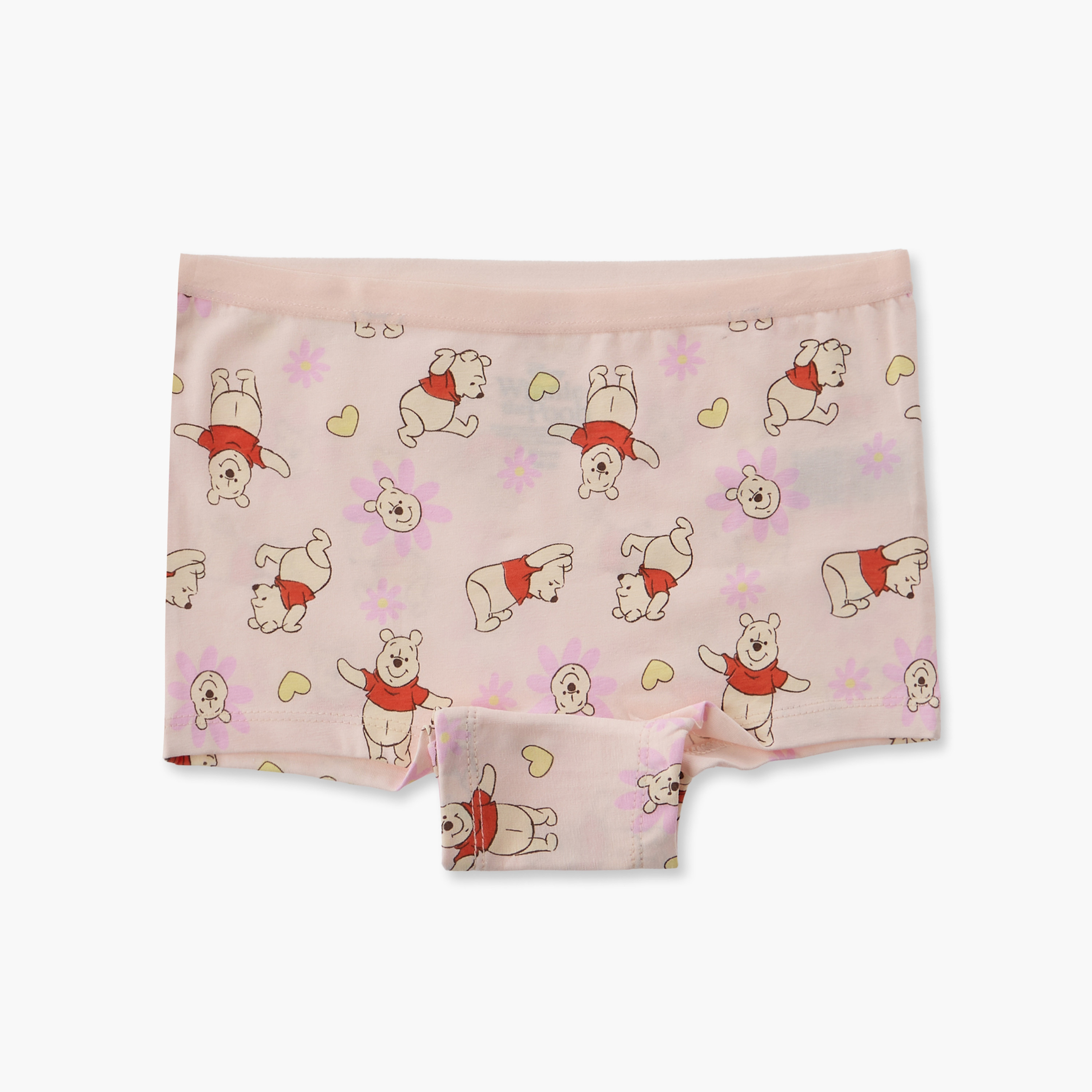 Pack of 3 Disney Cotton Boyshort Briefs with Winnie the Pooh Print-girls-clothing-innerwear-panties-image-4